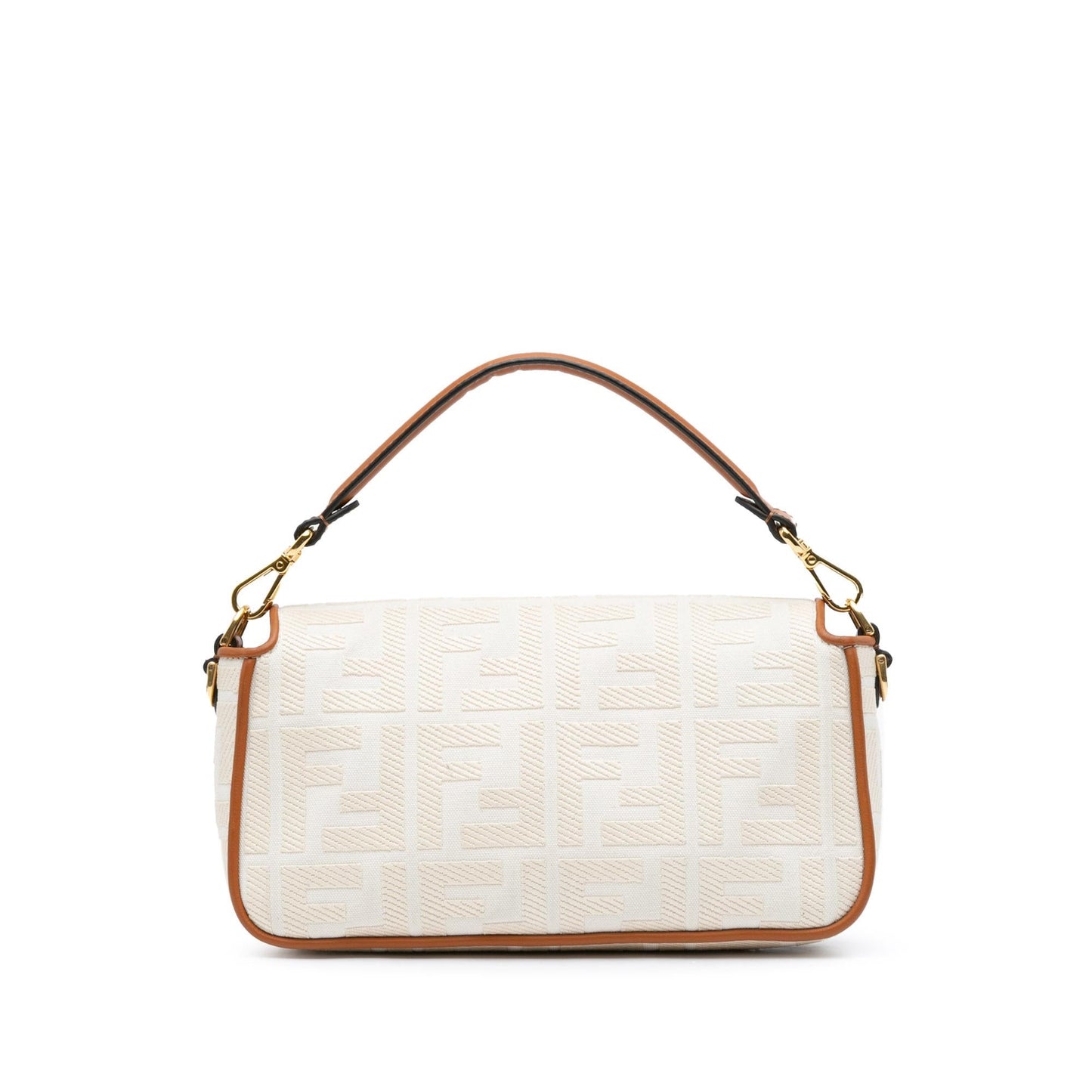 Fendi Medium Embroidered Canvas Baguette (fN5sXf)