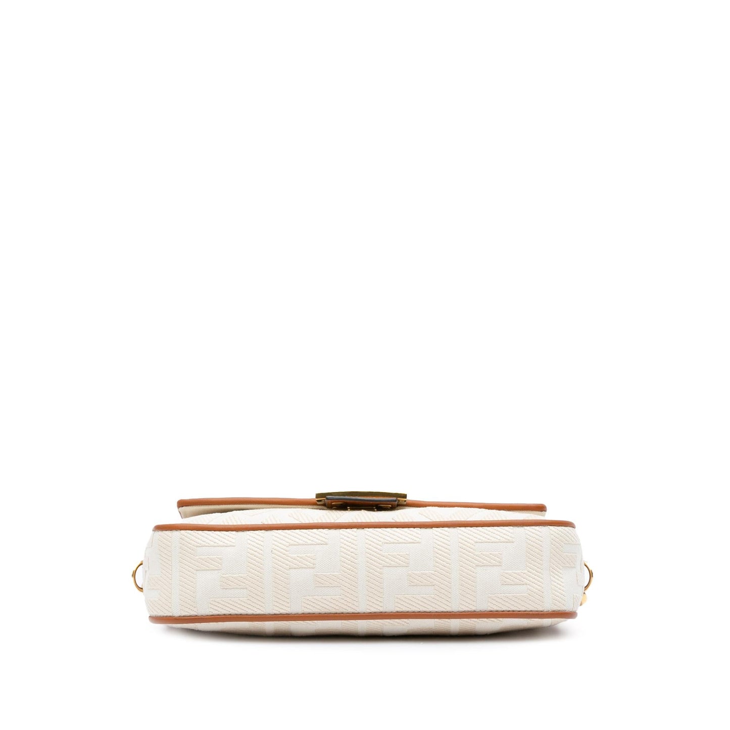 Fendi Medium Embroidered Canvas Baguette