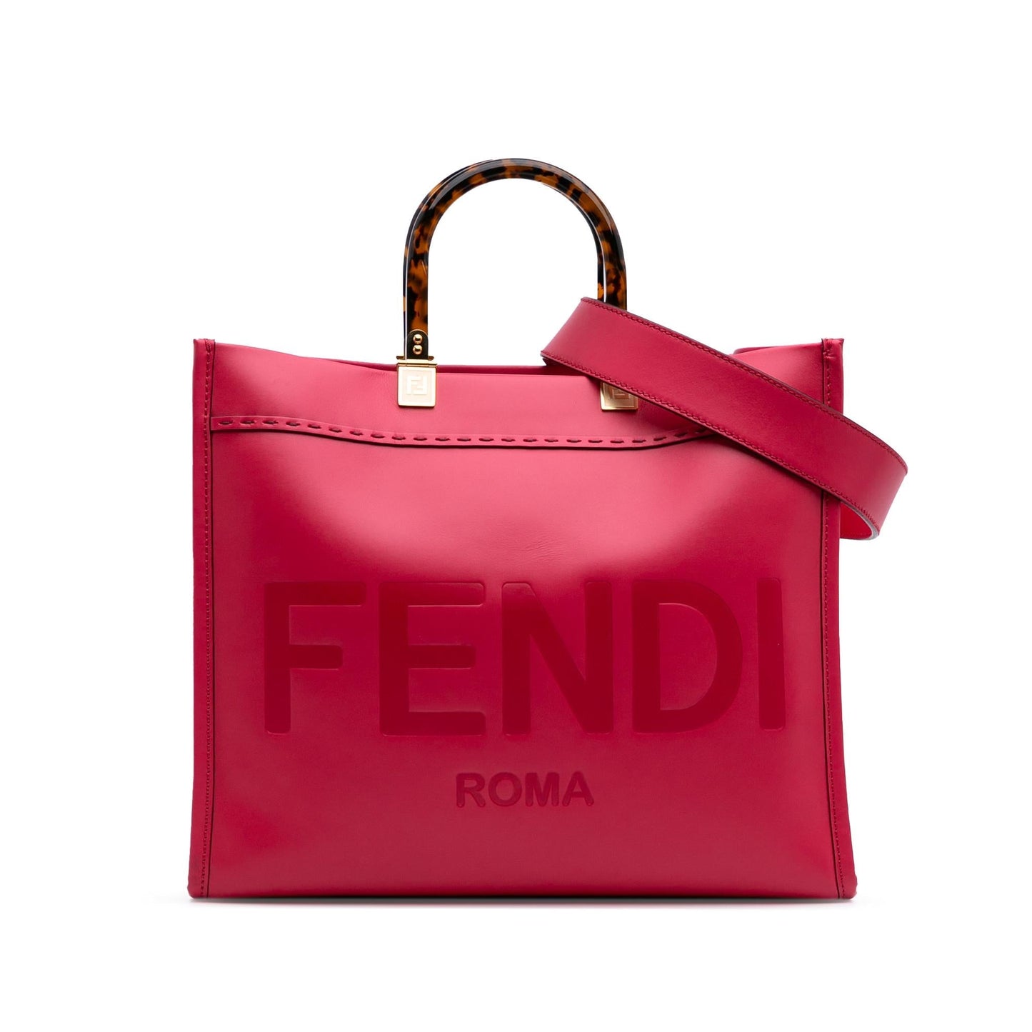 Fendi Medium Leather Sunshine Shopper Tote