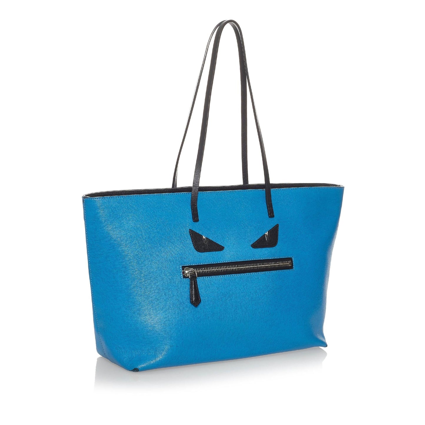 Fendi Medium Monster Roll Leather Tote Bag (txIAlj)