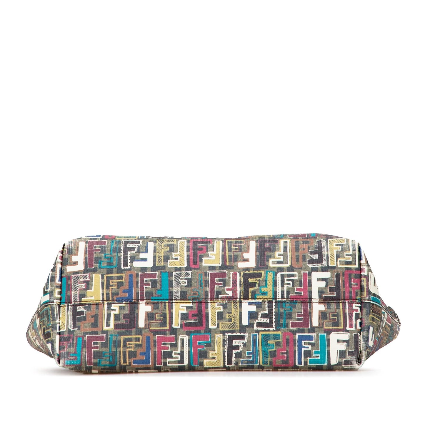 Fendi Medium Multicolor Zucca Spalmati Roll Tote