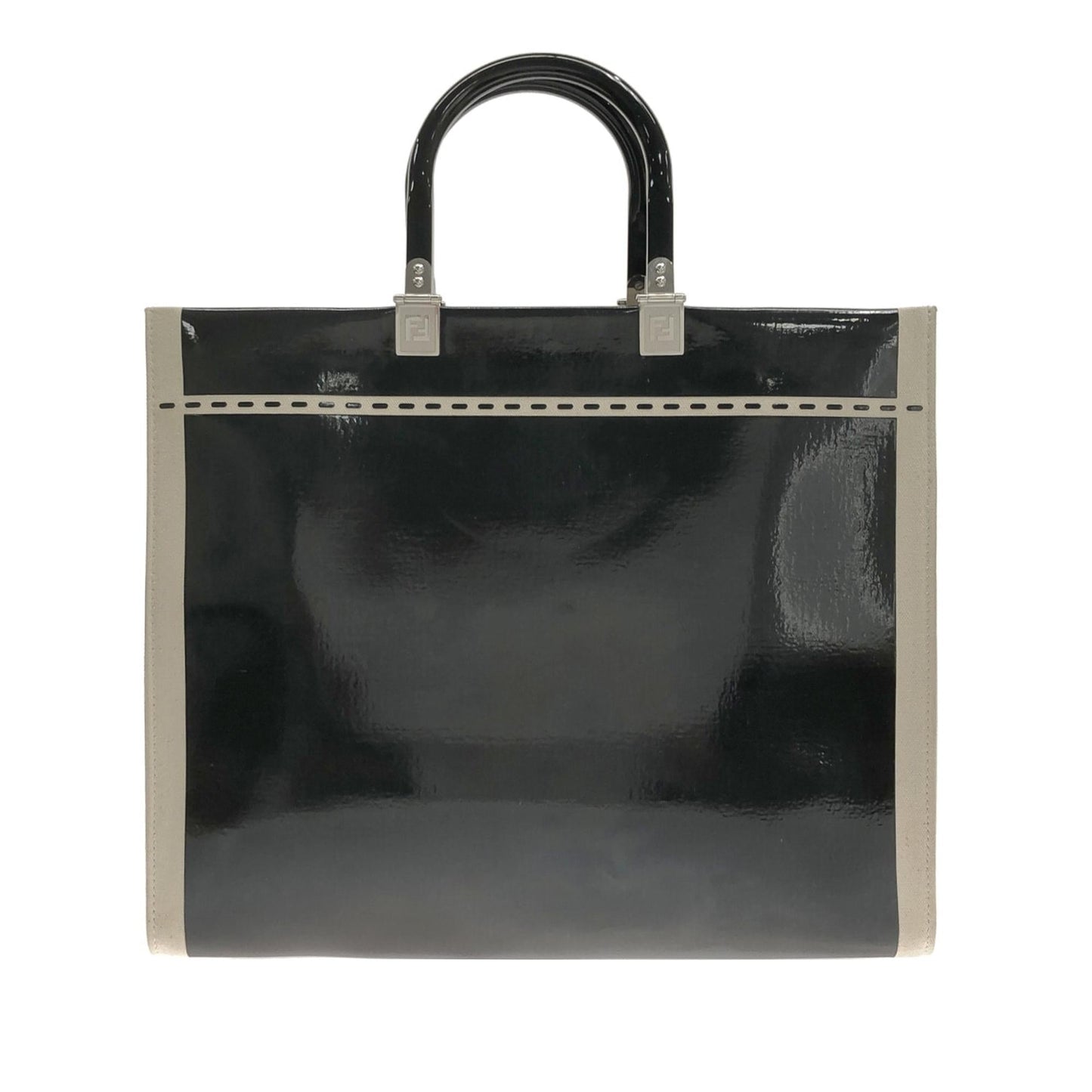 Fendi Medium Patent Sunshine Shopper Tote (bMcH3T)