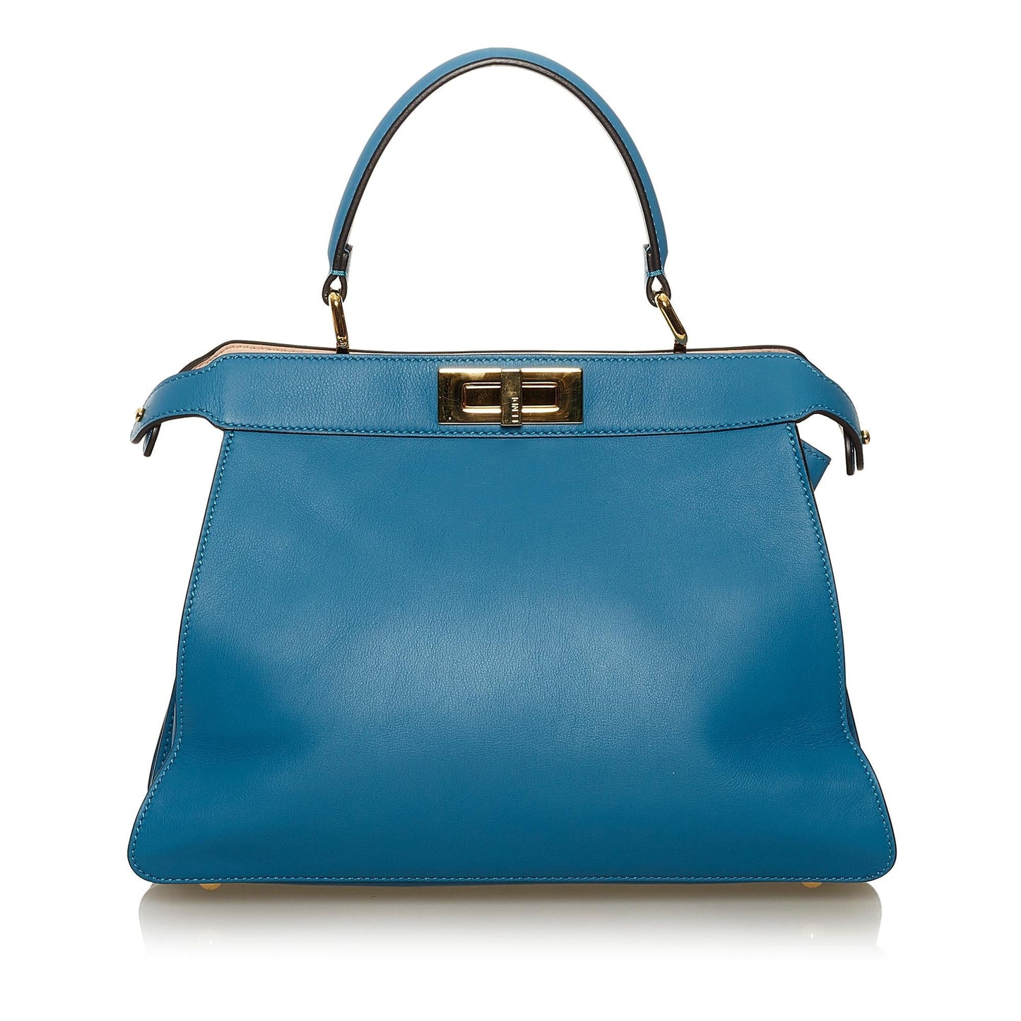 Fendi Medium Peekaboo ISeeU Leather Satchel (35135)