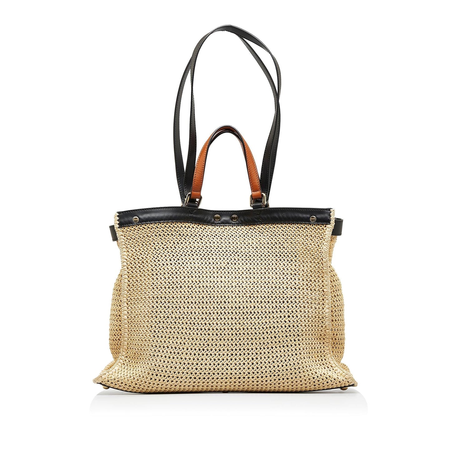 Fendi Medium Raffia Peekaboo X-Tote (XeawZy)