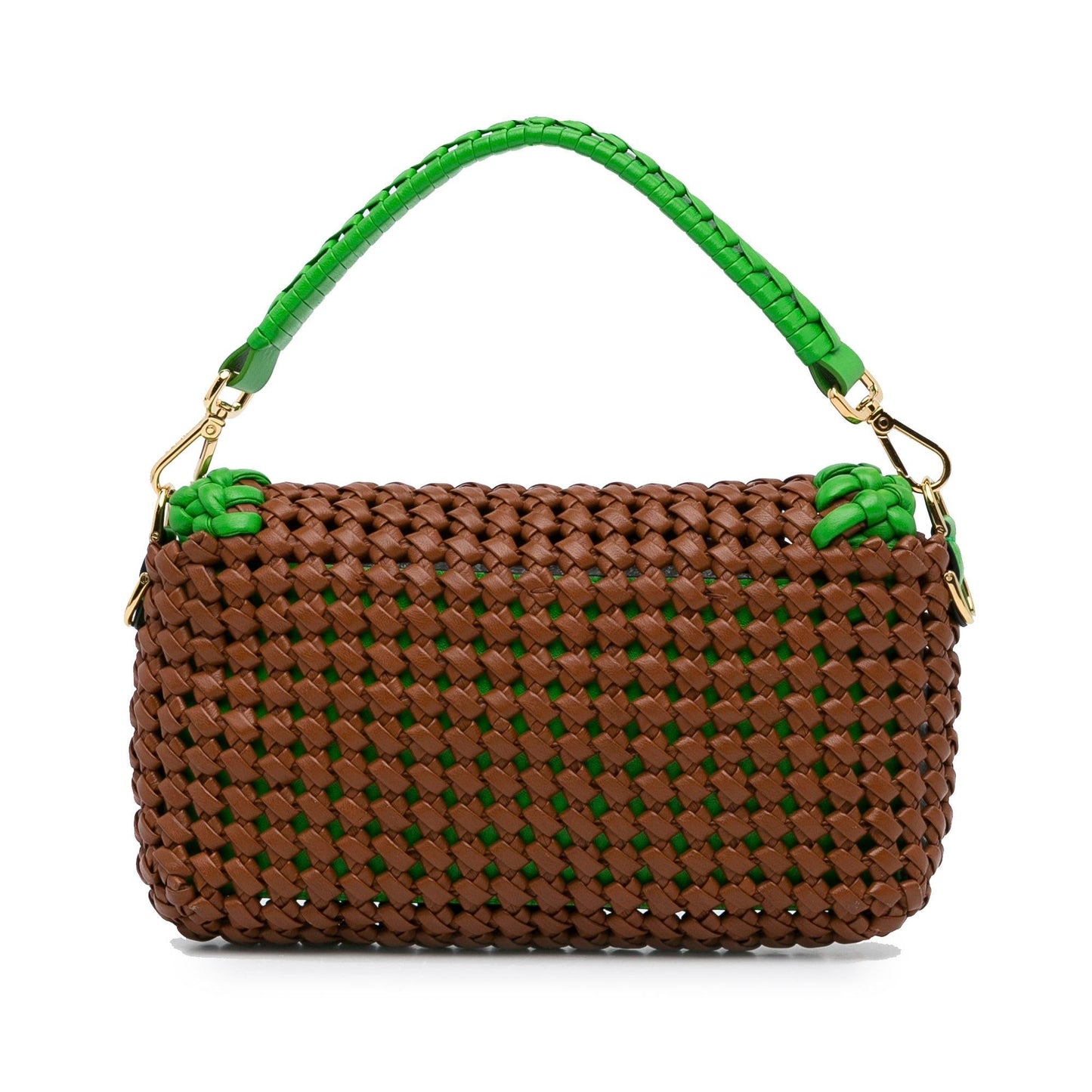 Fendi Medium Woven Leather Baguette Bag (TagzzS)