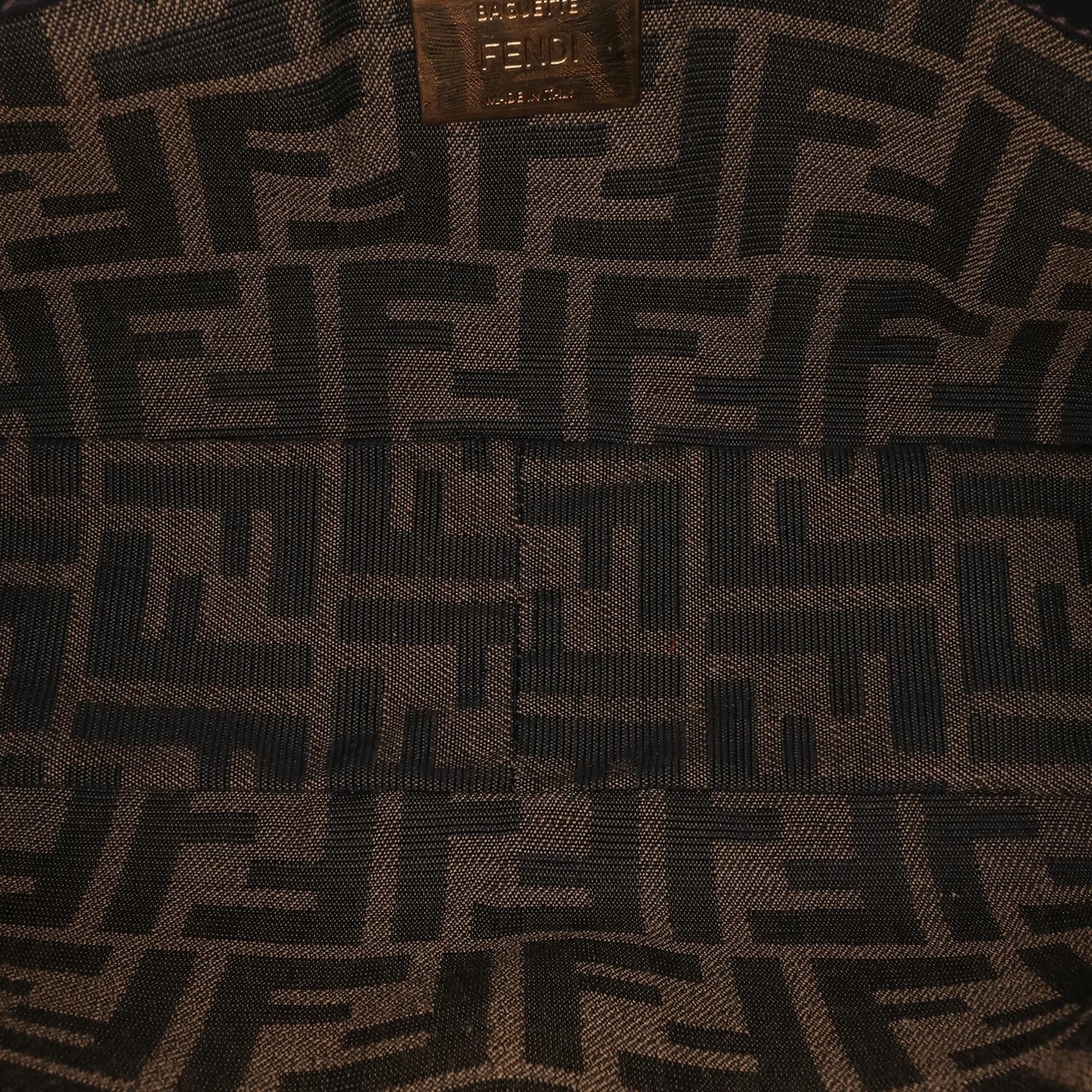 Fendi Zucchino Canvas Handbag