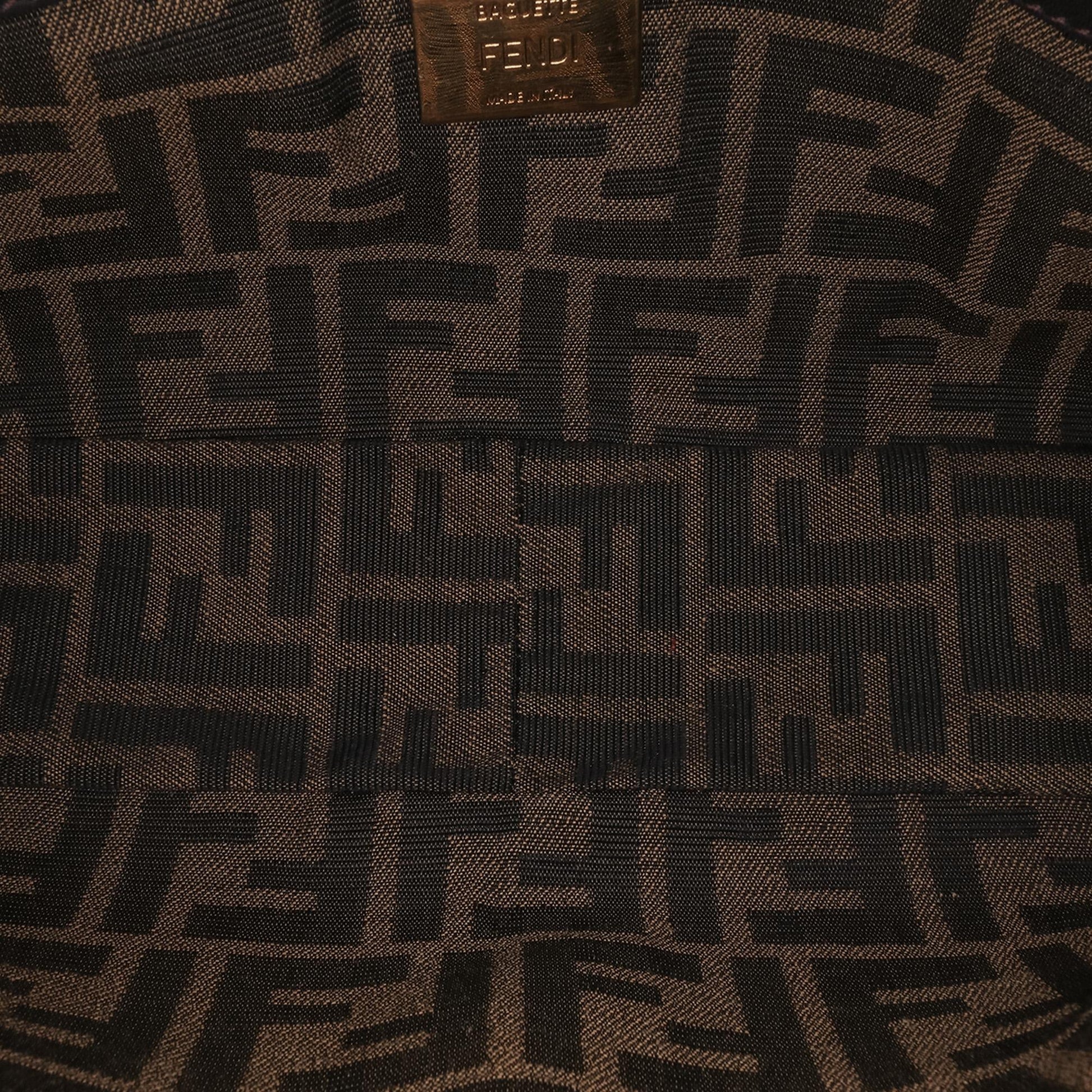 Fendi Zucchino Canvas Handbag
