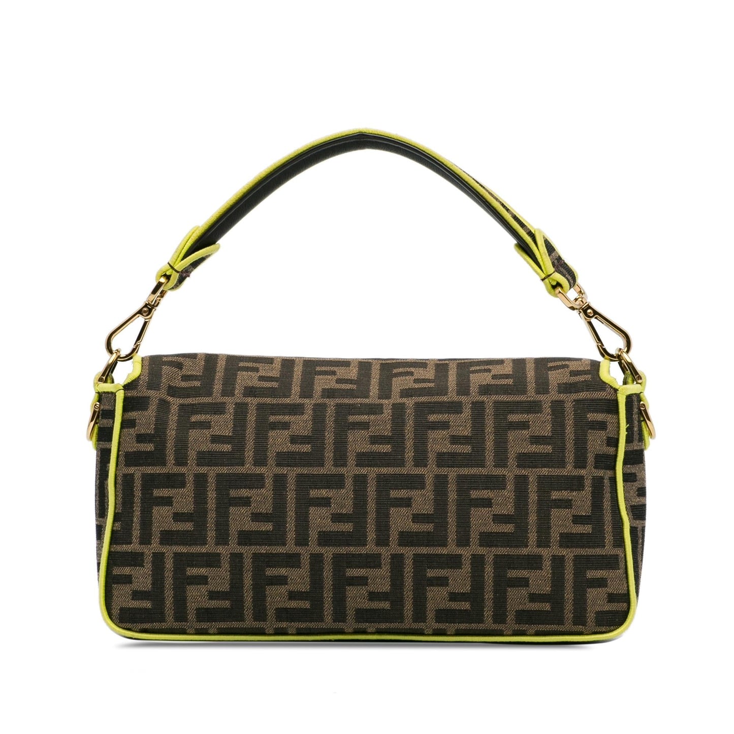 Fendi Medium Zucca Fluo Trim Baguette Satchel (jS2nD7)
