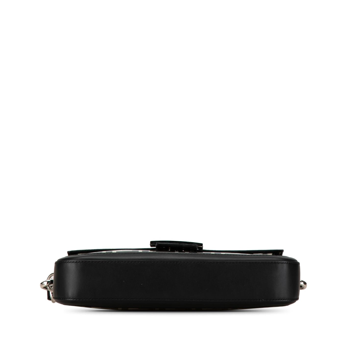 Fendi Large Zucca Embossed Velvet Baguette Satchel