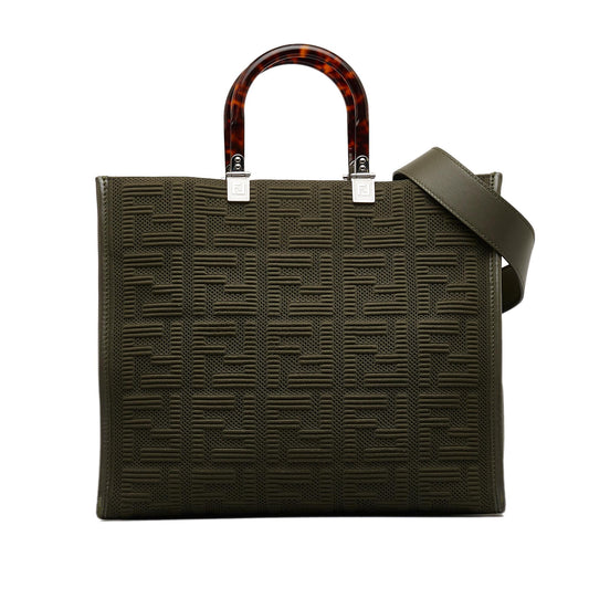 Fendi Medium Zucca Sunshine Shopper Tote