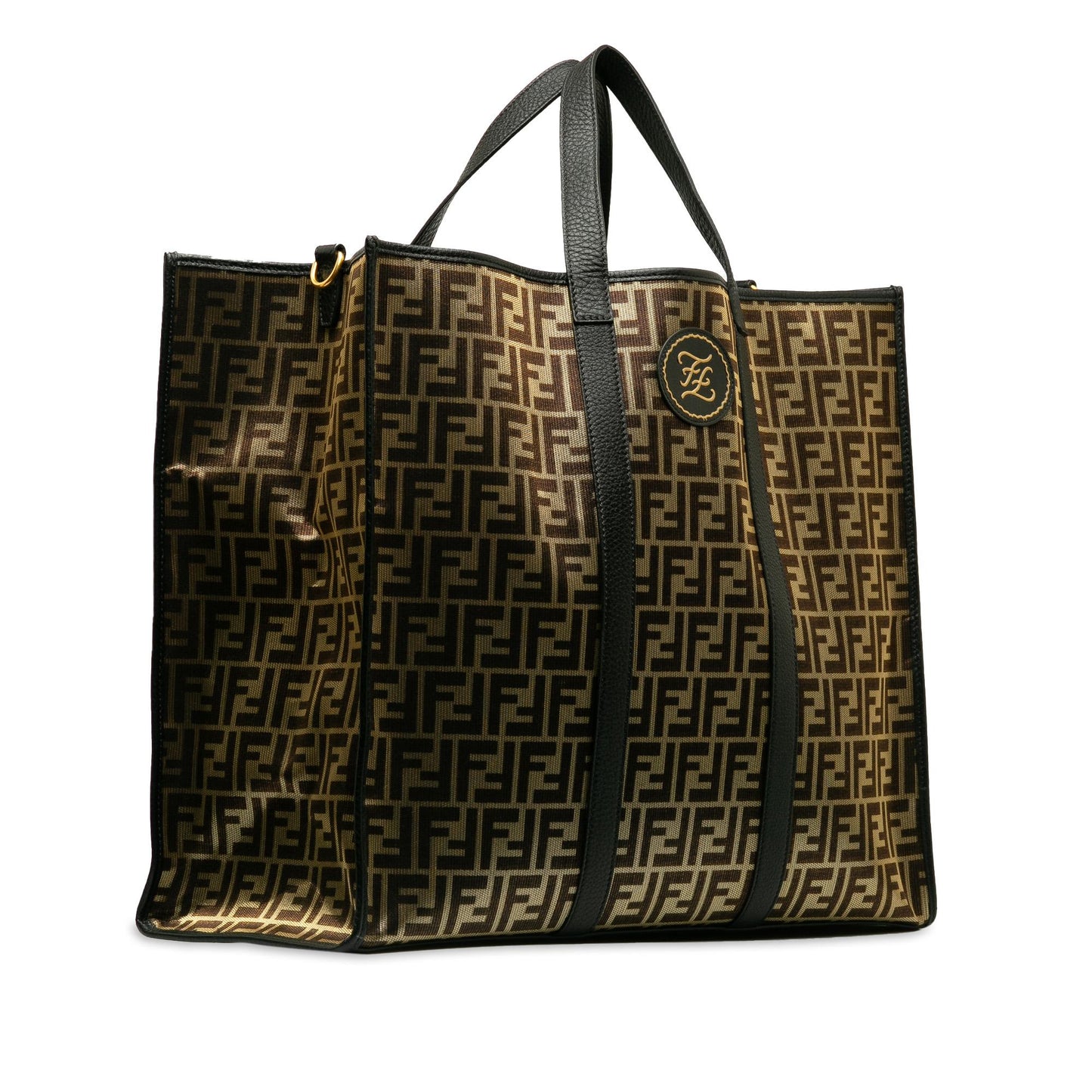 Fendi Metallic Zucca Karligraphy Tote (mXbml9)