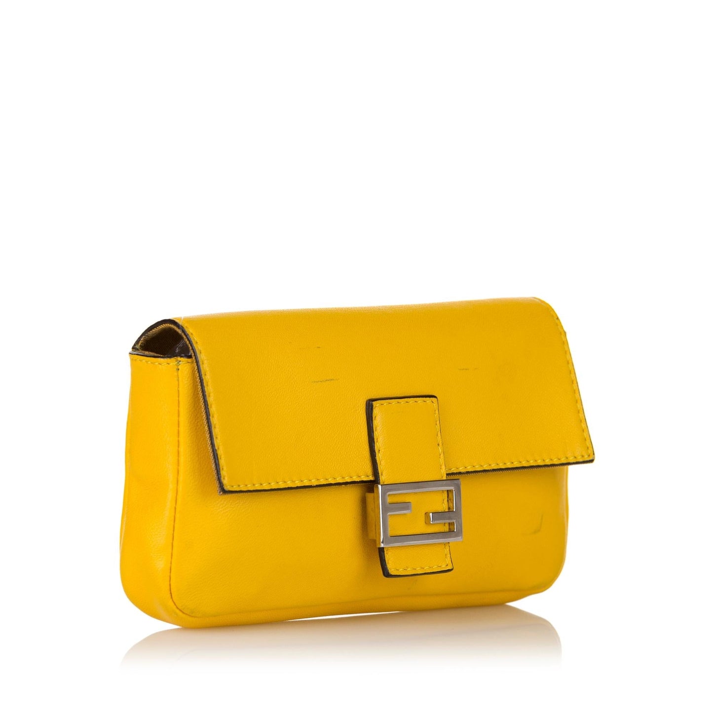 Fendi Micro Baguette Leather Crossbody Bag (31443)
