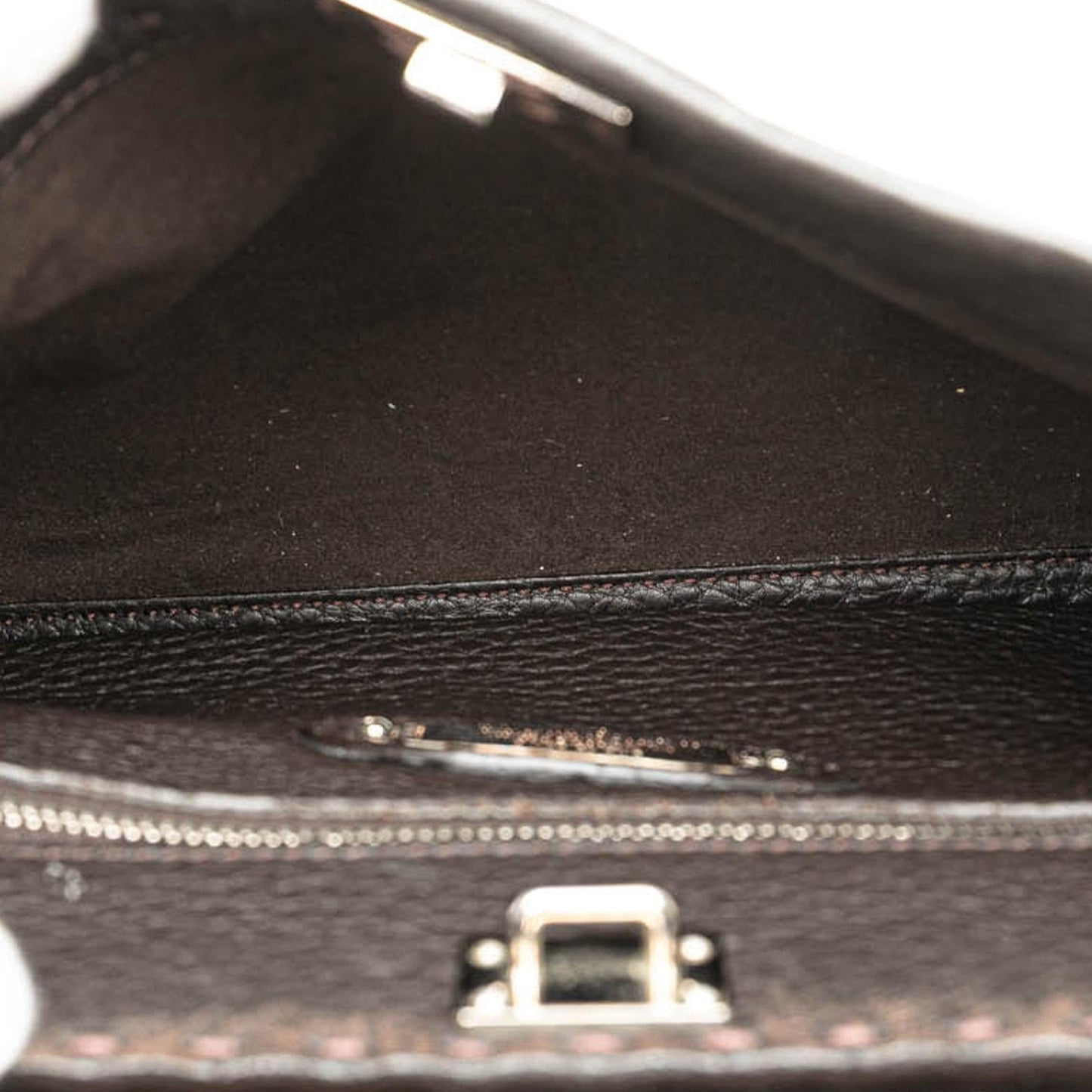 Fendi Mini Calfskin Romano Selleria Peekaboo Iconic Fit Satchel
