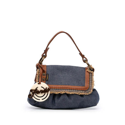 Fendi Mini Denim Chef Flap (vrfIWN)