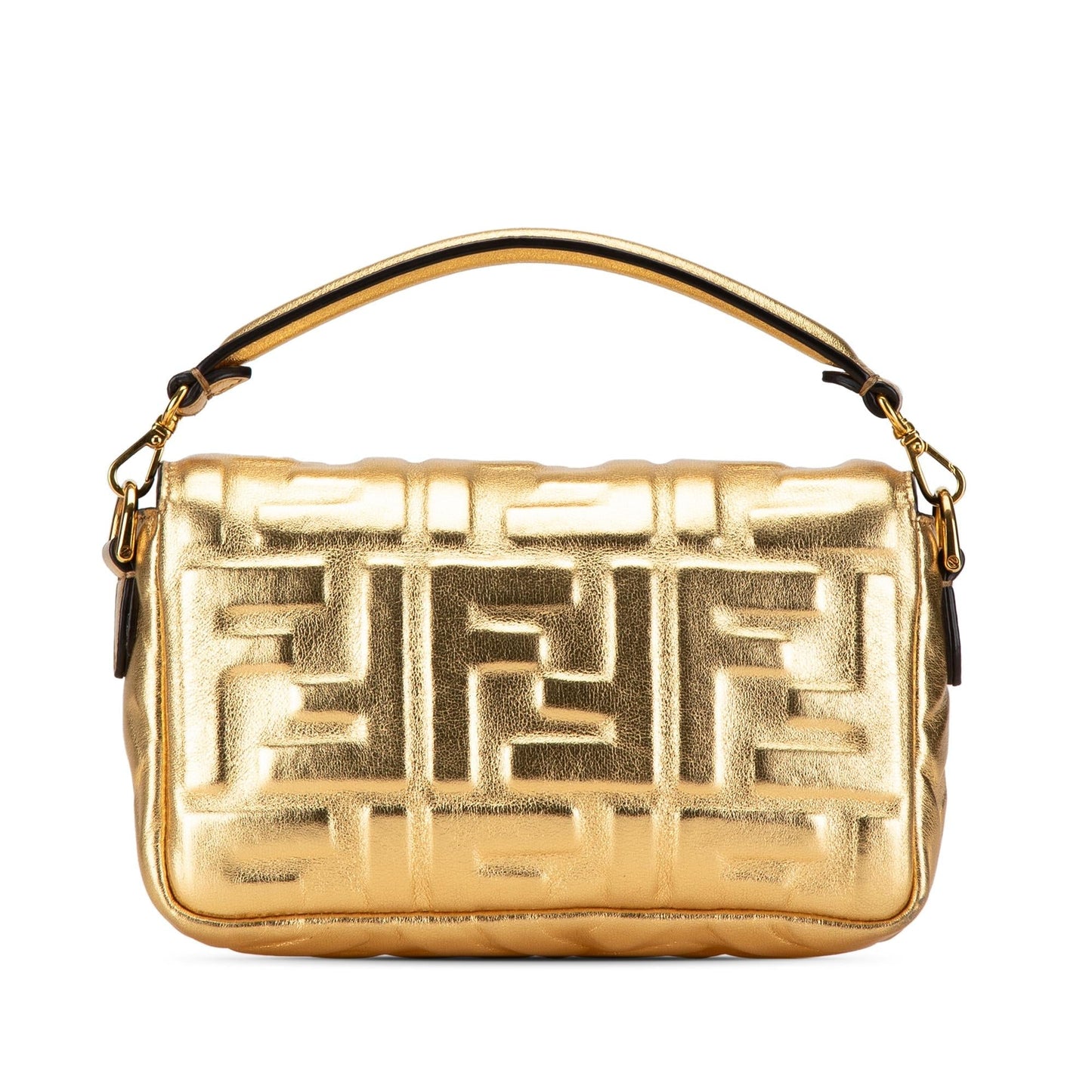 Fendi Mini Embossed Zucca Baguette Satchel (Nn3PEu)