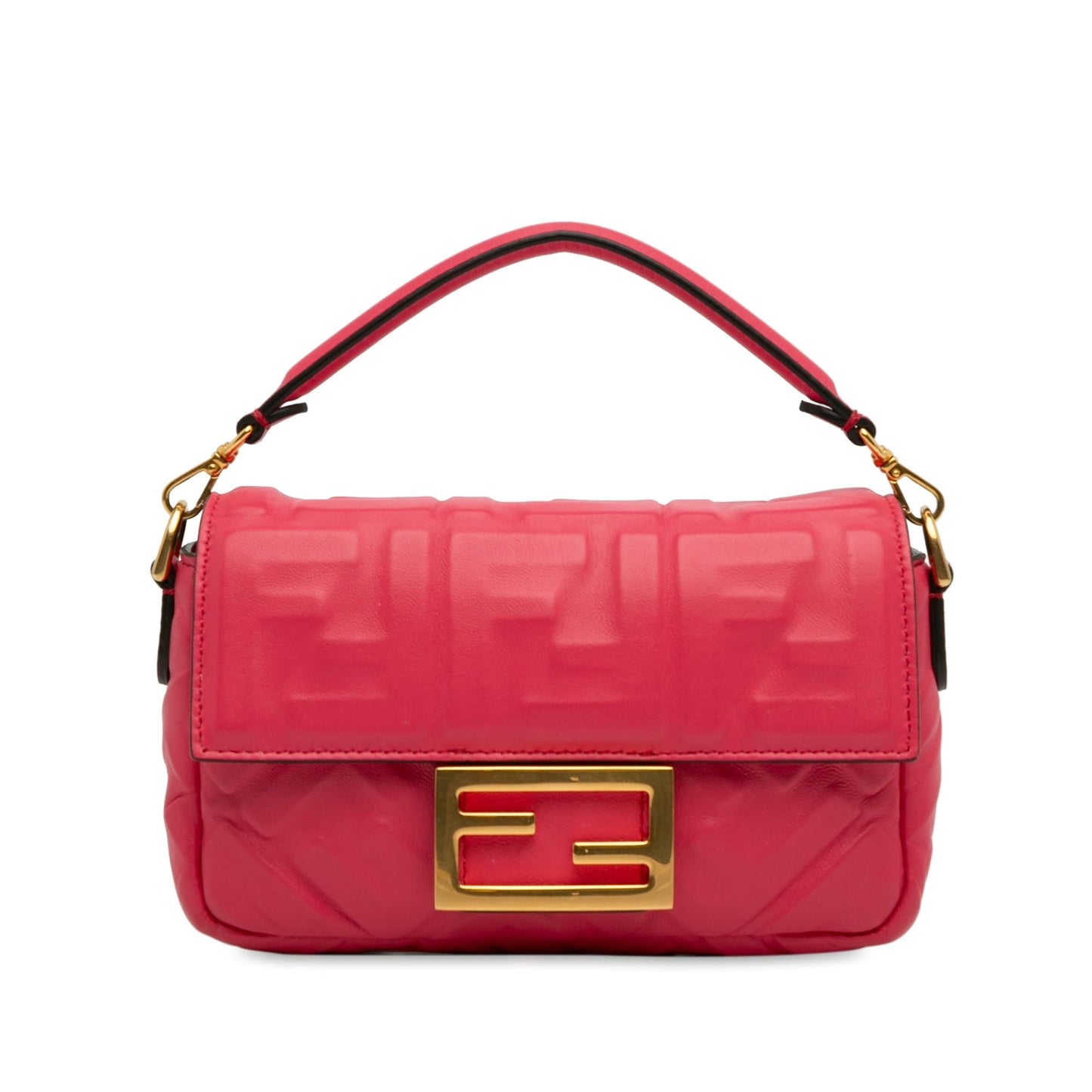 Fendi Mini FF Embossed Baguette (4aa1Gj)