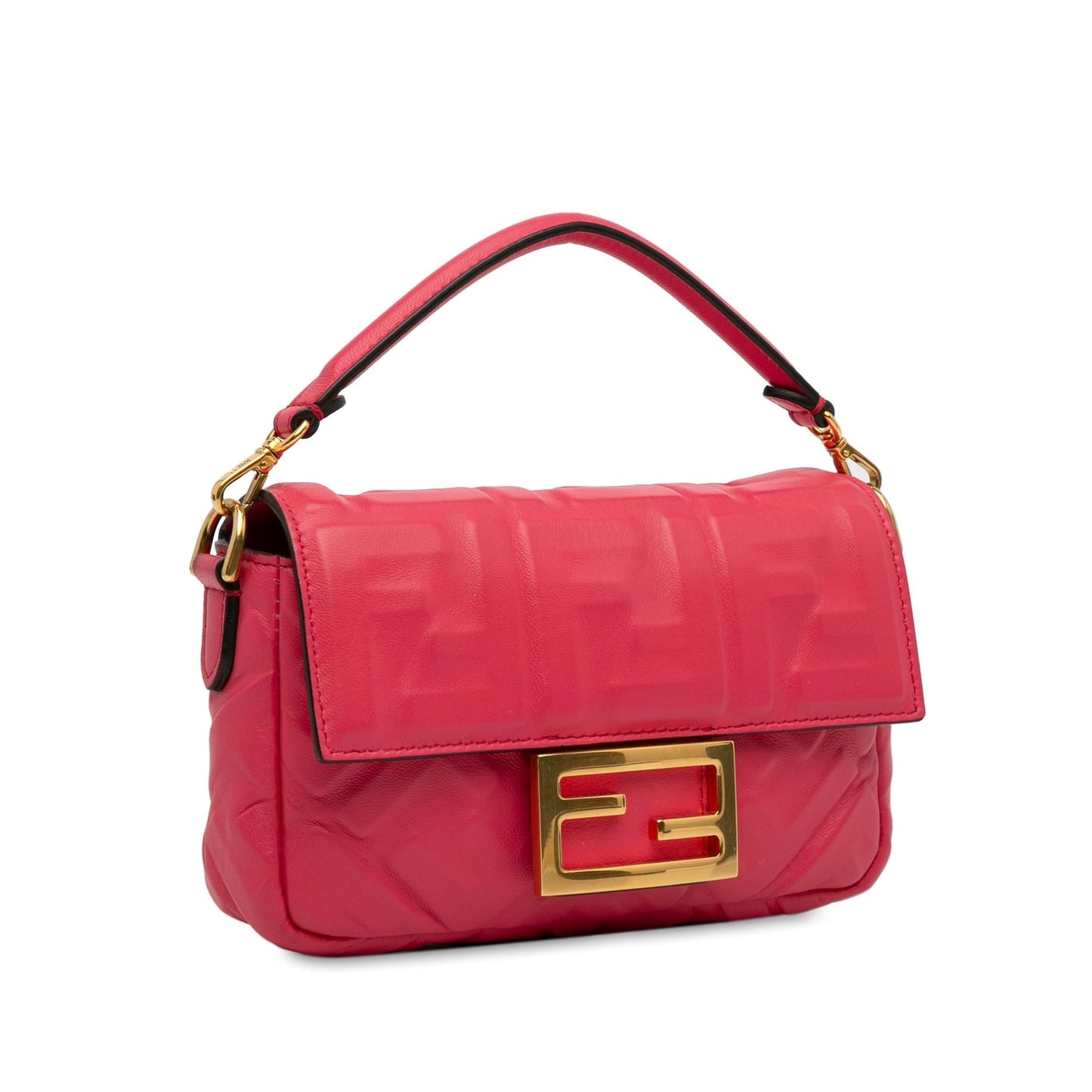 Fendi Mini FF Embossed Baguette (4aa1Gj)