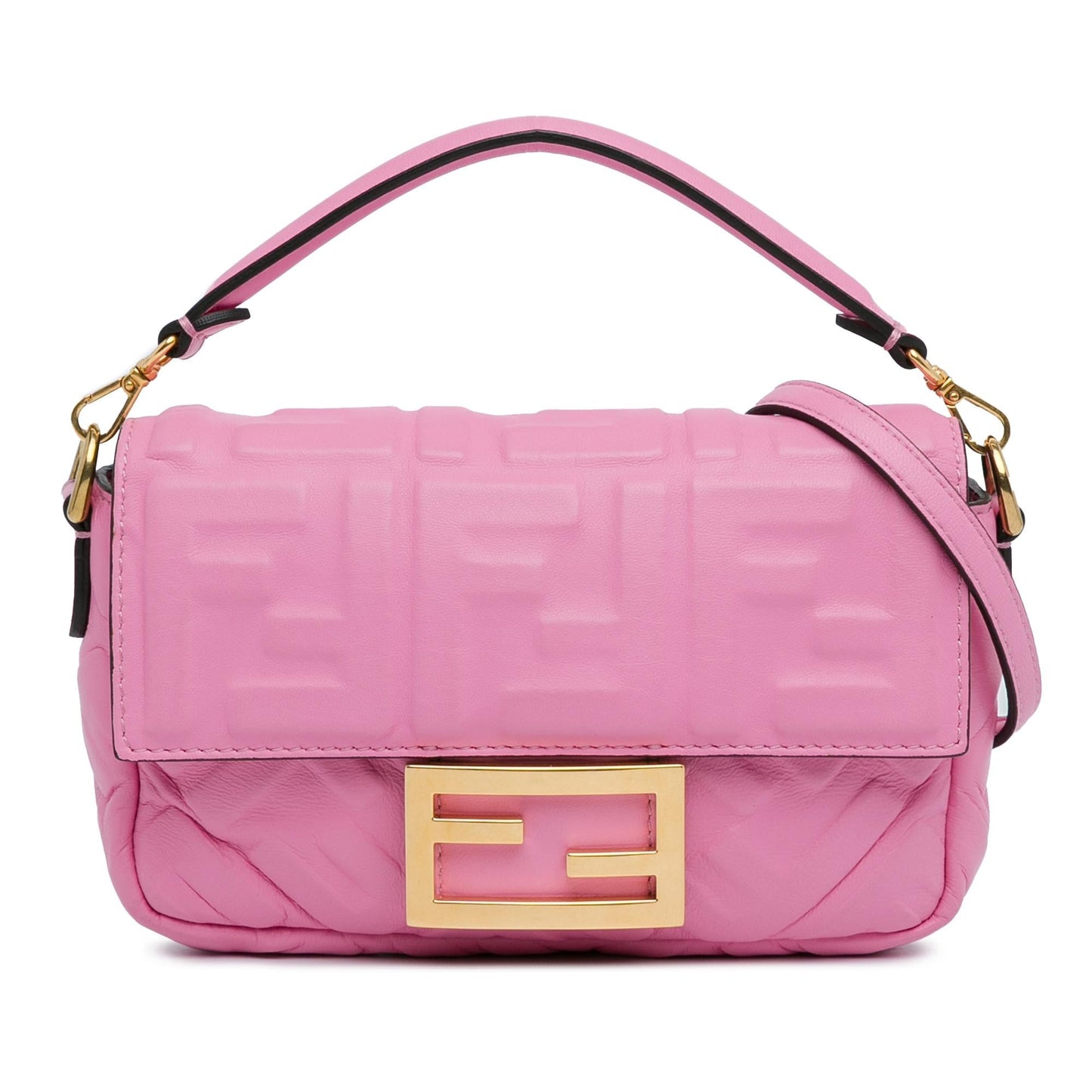 Fendi Mini FF Embossed Baguette (yfSf04)