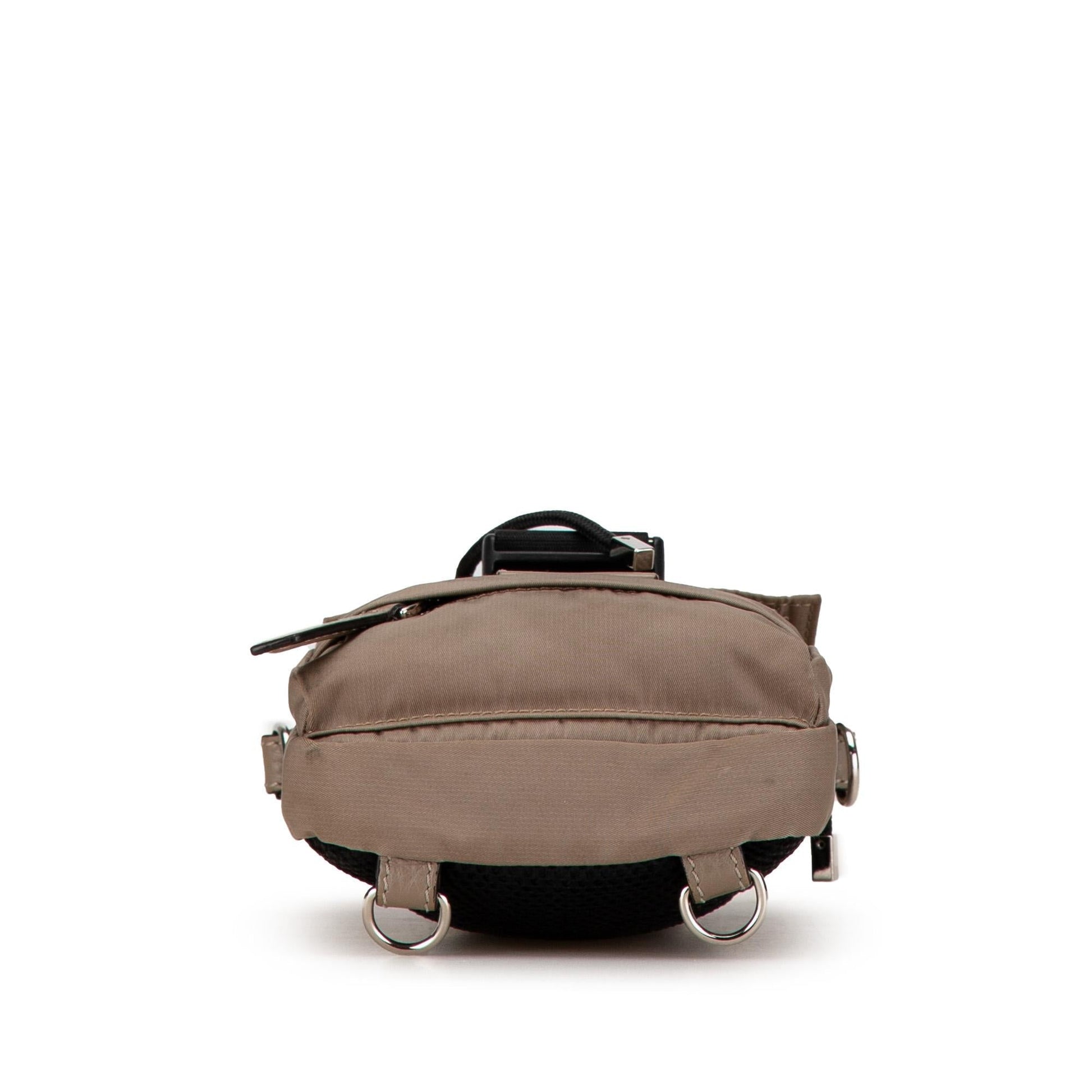Fendi Mini Fendiness Nylon Convertible Backpack
