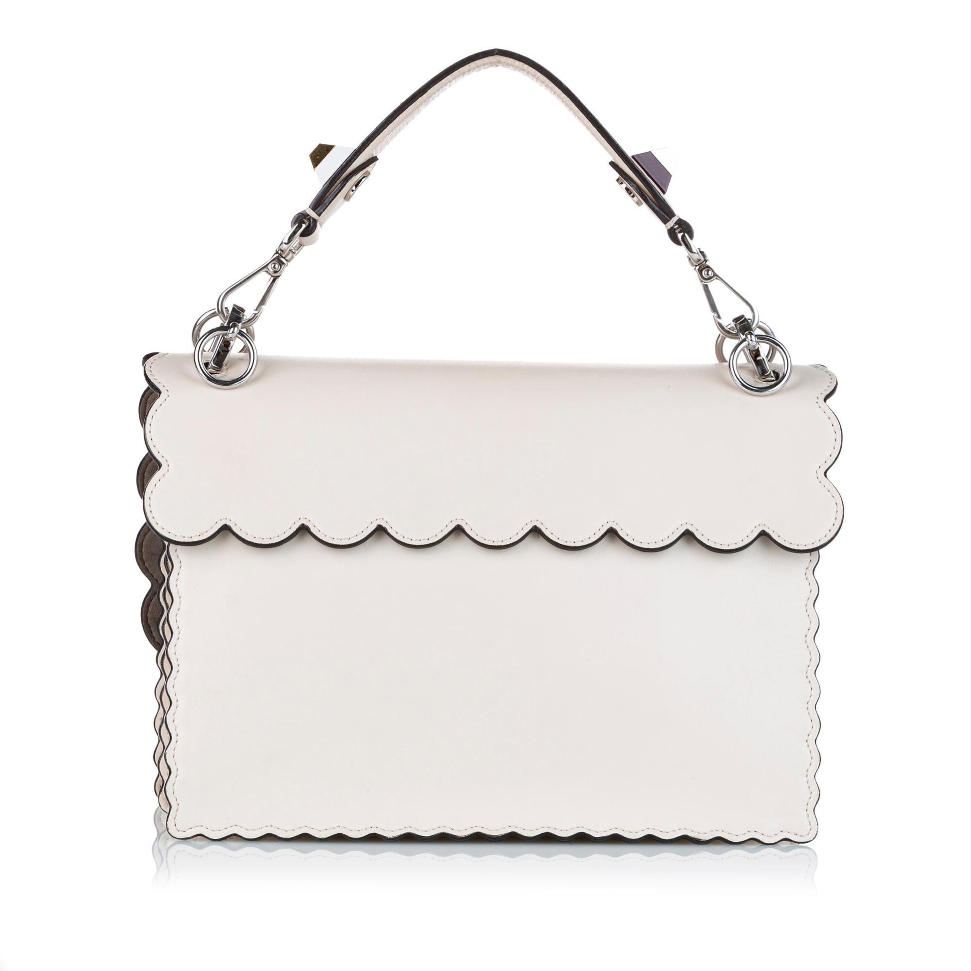 Fendi Mini Kan I Leather Satchel