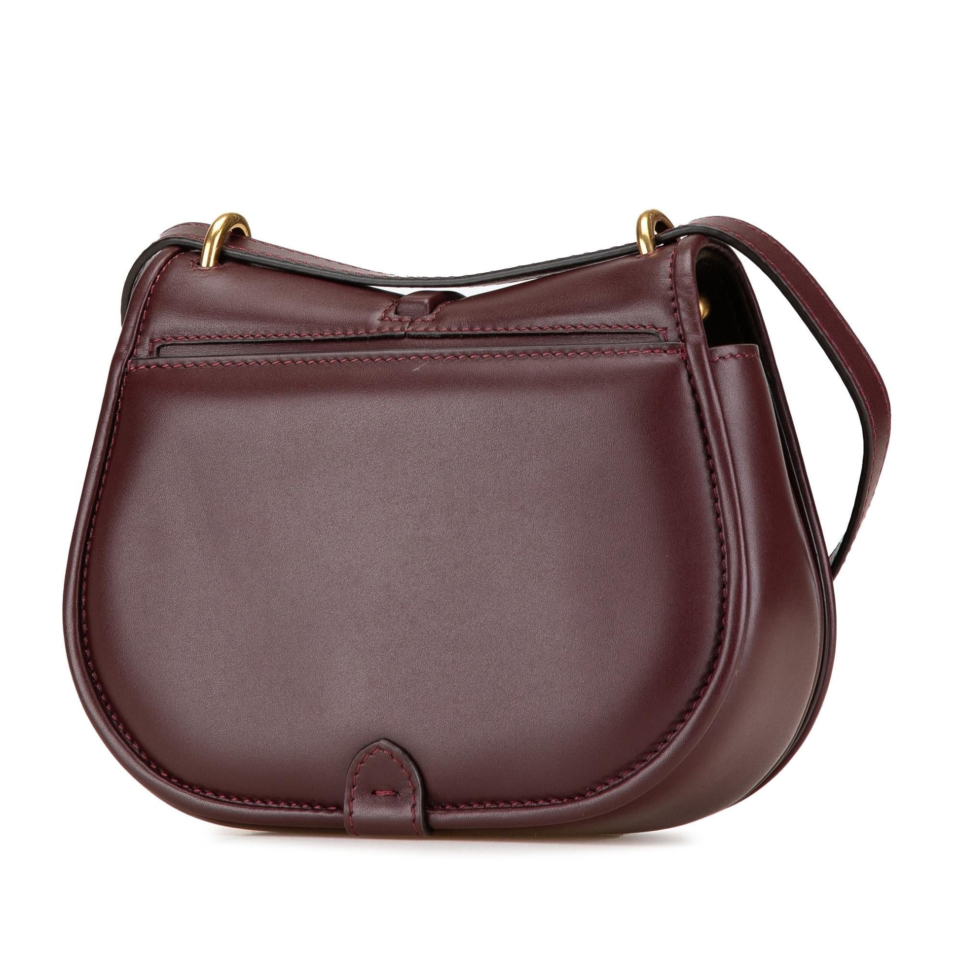 Fendi Mini Zucca Embossed Leather Baguette Satchel