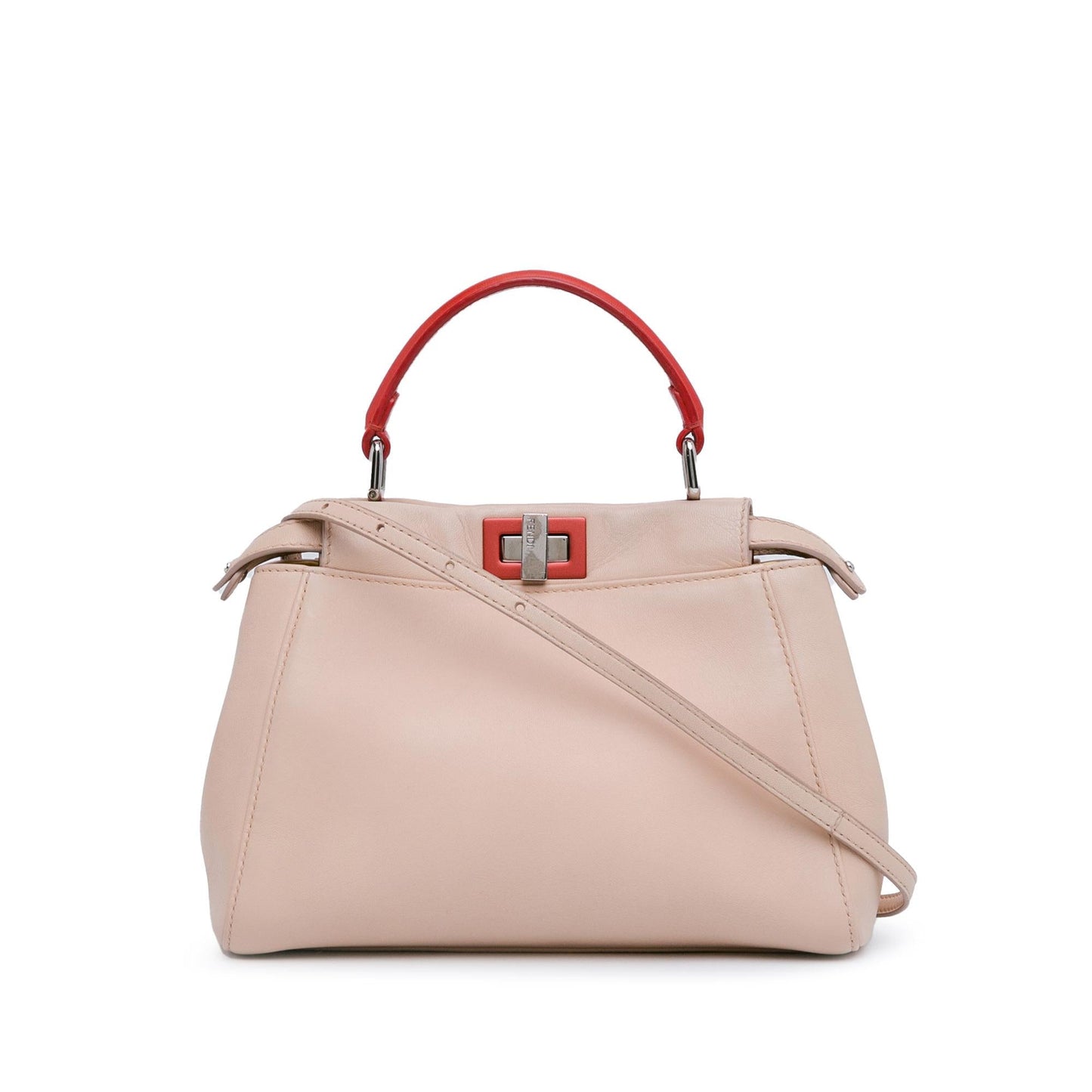 Fendi Mini Leather Iconic Peekaboo Satchel (wmlBOy)