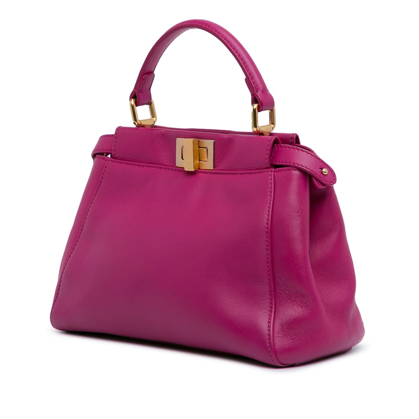 Fendi Mini Leather Iconic Peekaboo Satchel (BghCY6)
