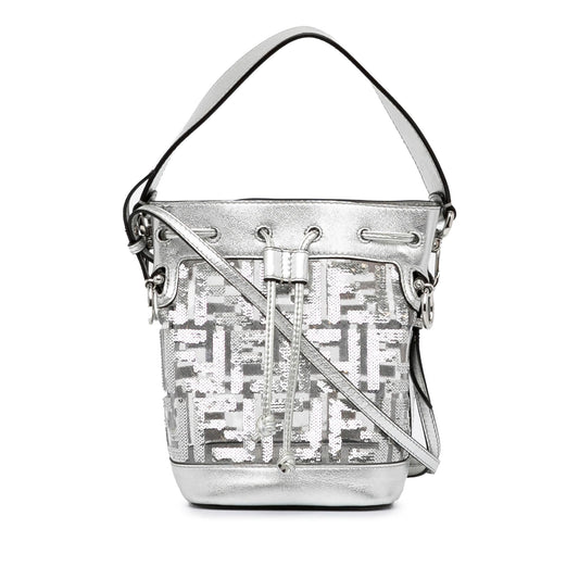 Fendi Mini Mon Tresor Sequined Bucket Bag (qQnN4Z)