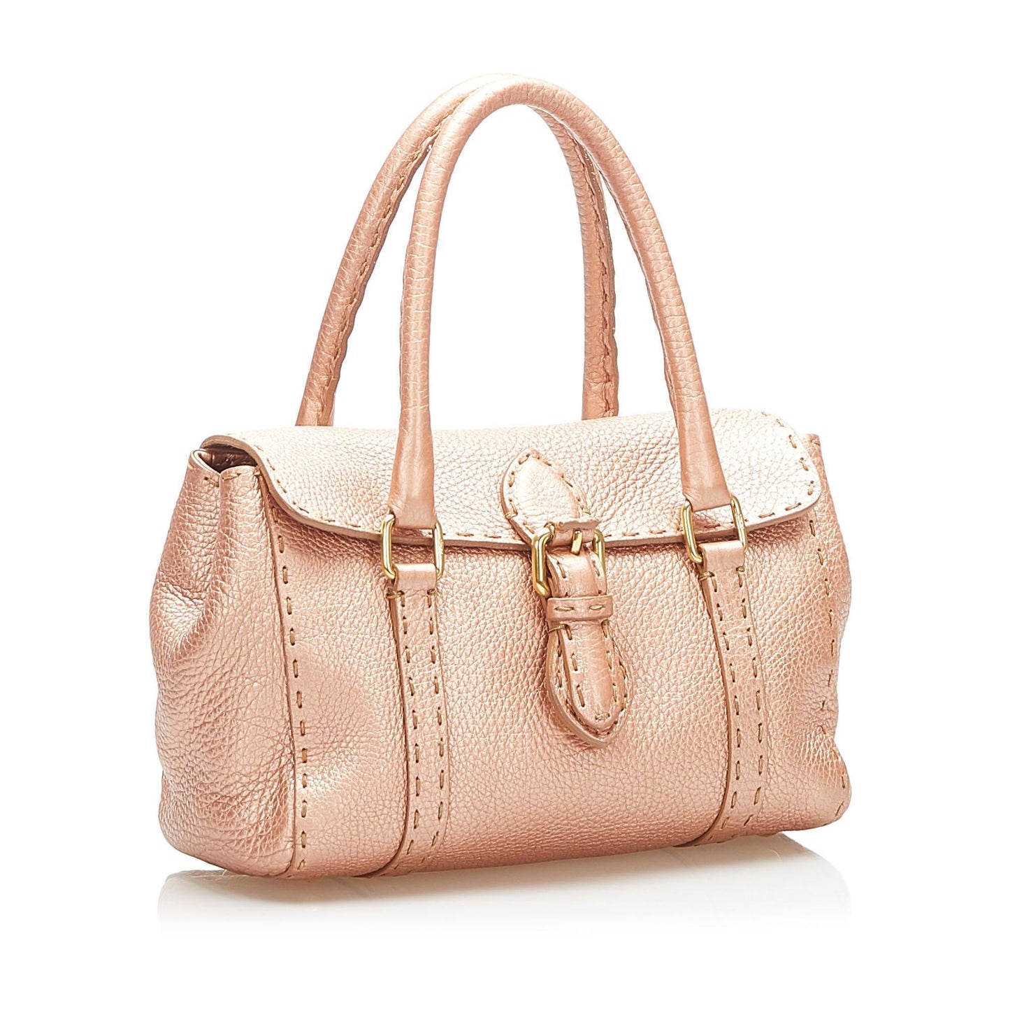 Fendi Mini Selleria Linda Leather Handbag (22351)