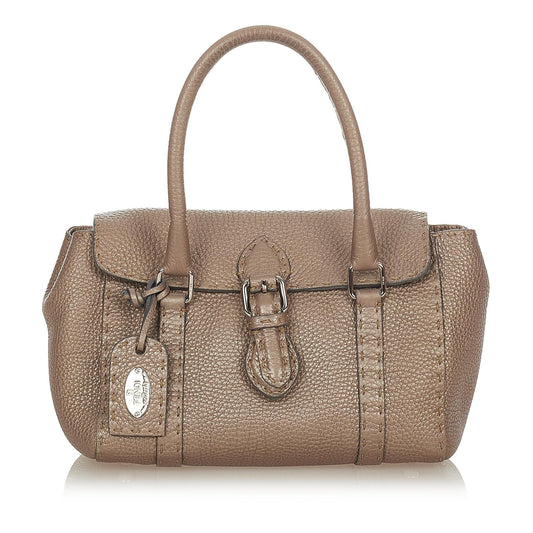 Fendi Mini Selleria Linda Leather Handbag (31781)