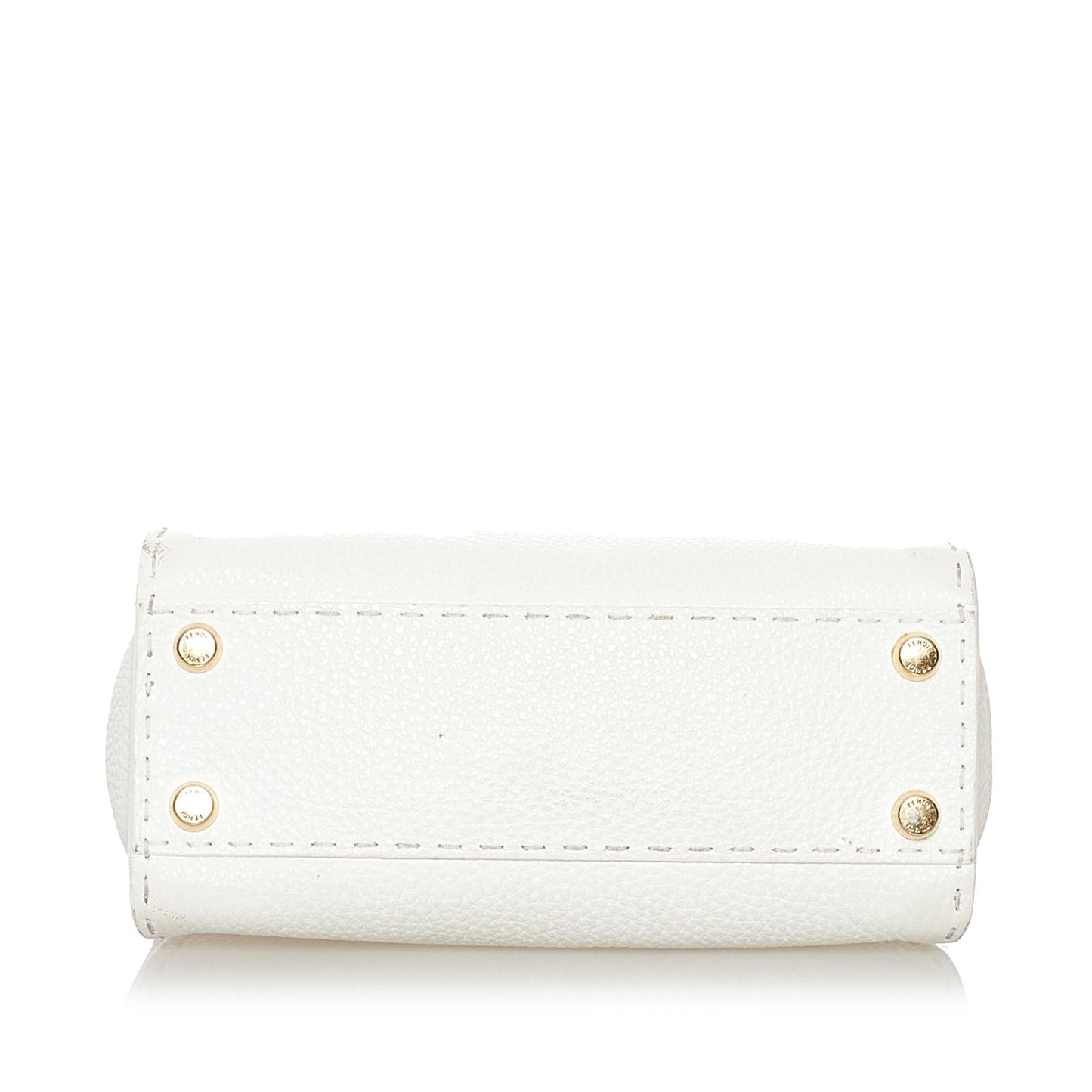 Fendi Mini Selleria Peekaboo Leather Satchel (34091)