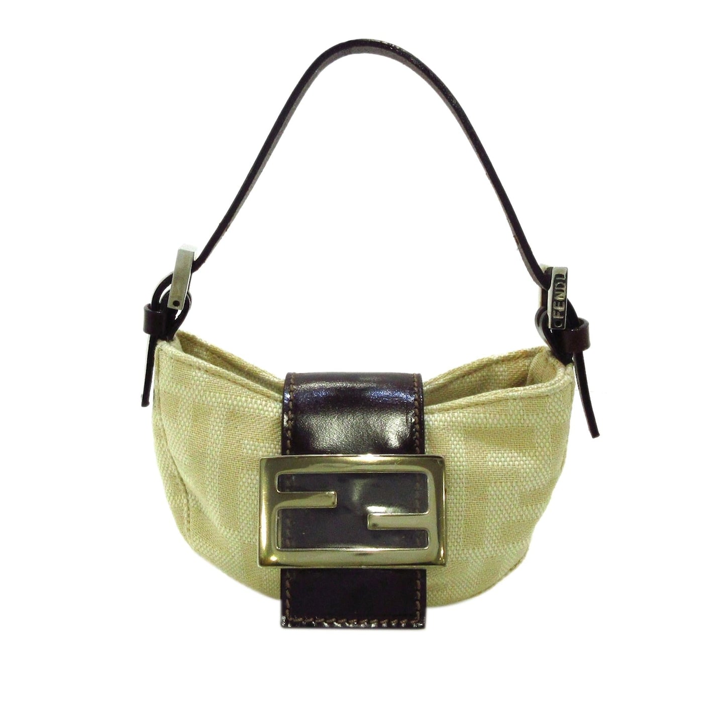 Fendi Mini Zucca Canvas Baguette (36044)