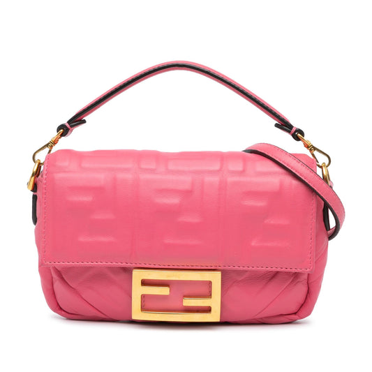 Fendi Mini Zucca Embossed Baguette Satchel (5tRhE0)