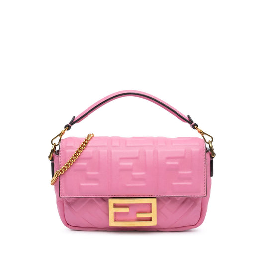 Fendi Mini Zucca Embossed Baguette Satchel (FbjqkA)