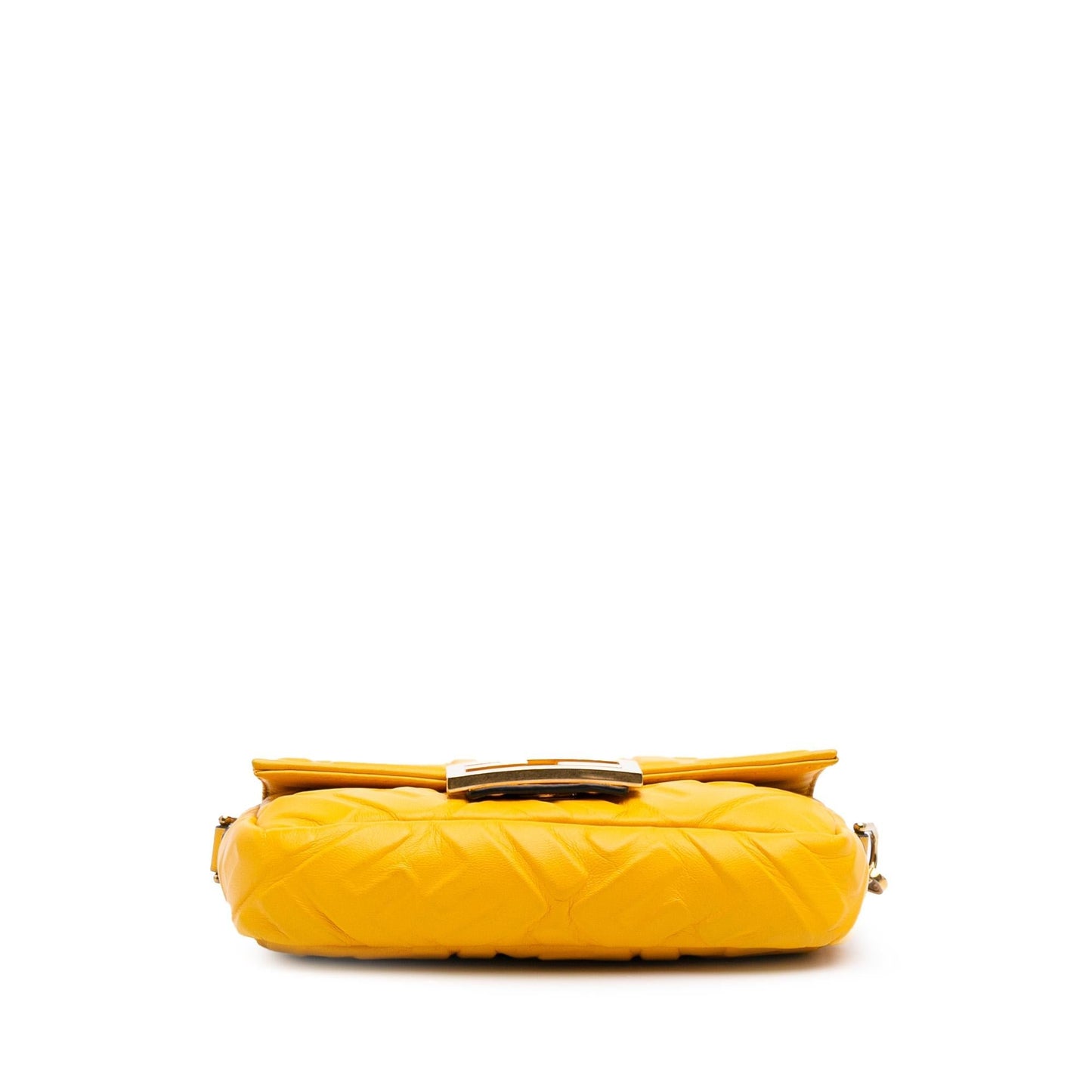 Fendi Mini Zucca Embossed Leather Baguette Satchel