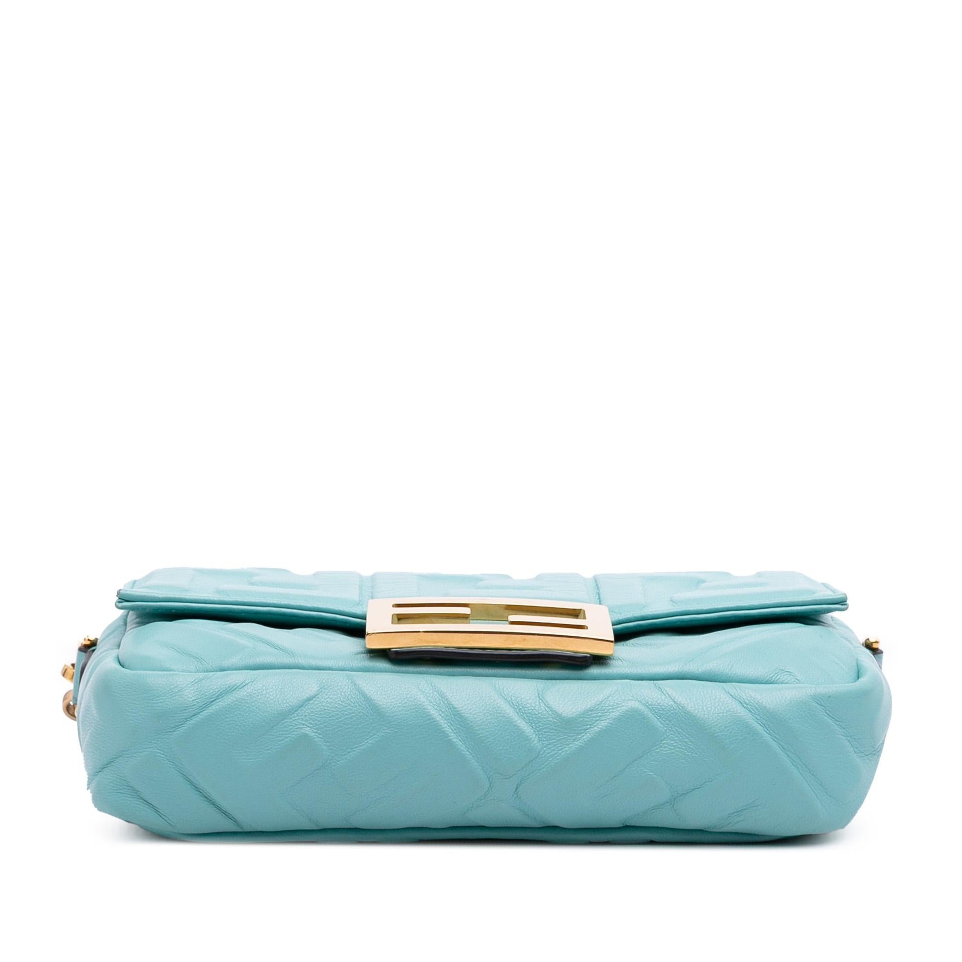 Fendi Leather Convertible Baguette Satchel