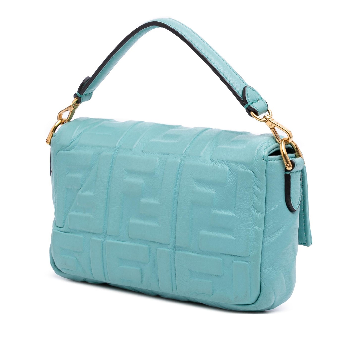 Fendi Leather Convertible Baguette Satchel