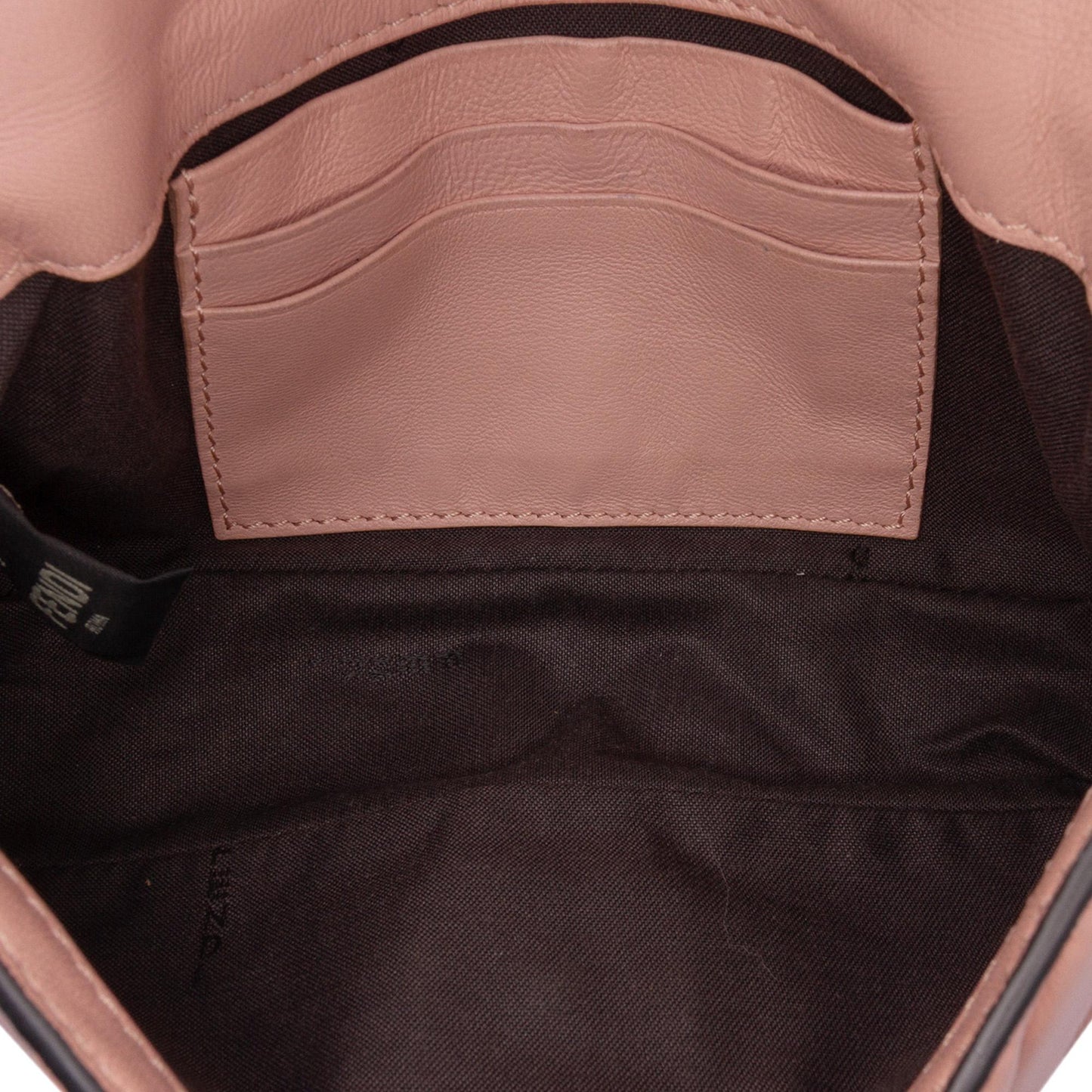 Fendi Zucca Calfskin Baguette Shoulder Bag