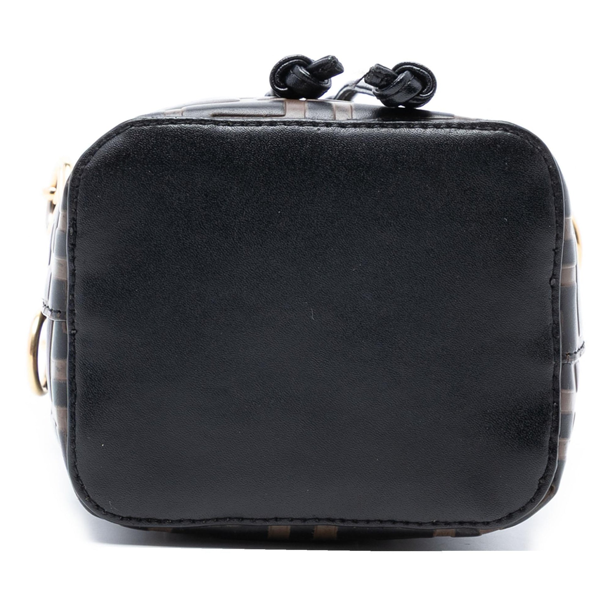 Fendi Mini Zucca Embossed Leather Mon Tresor Bucket Bag