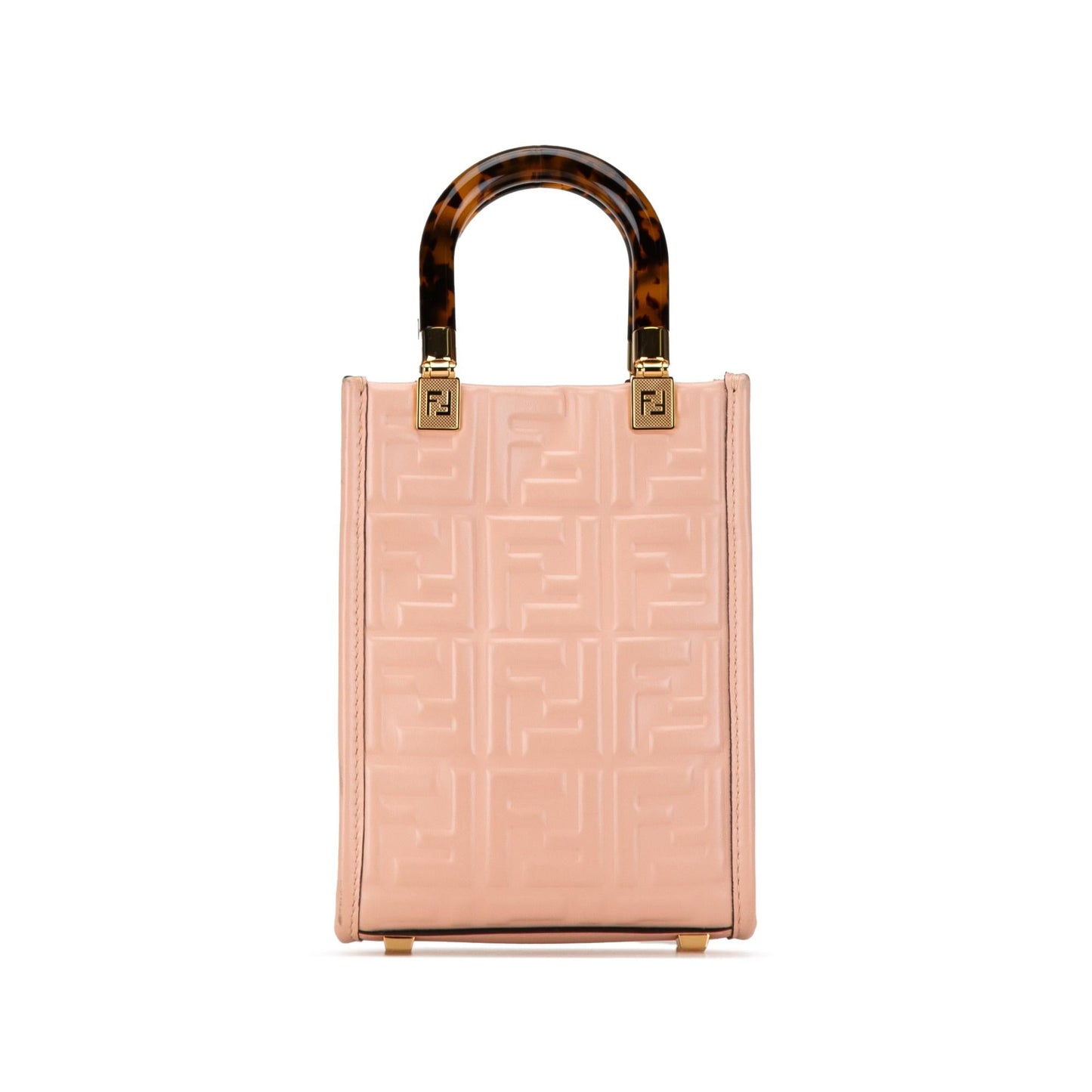 Fendi Mini Zucca Embossed Sunshine Shopper Tote (HutZTE)