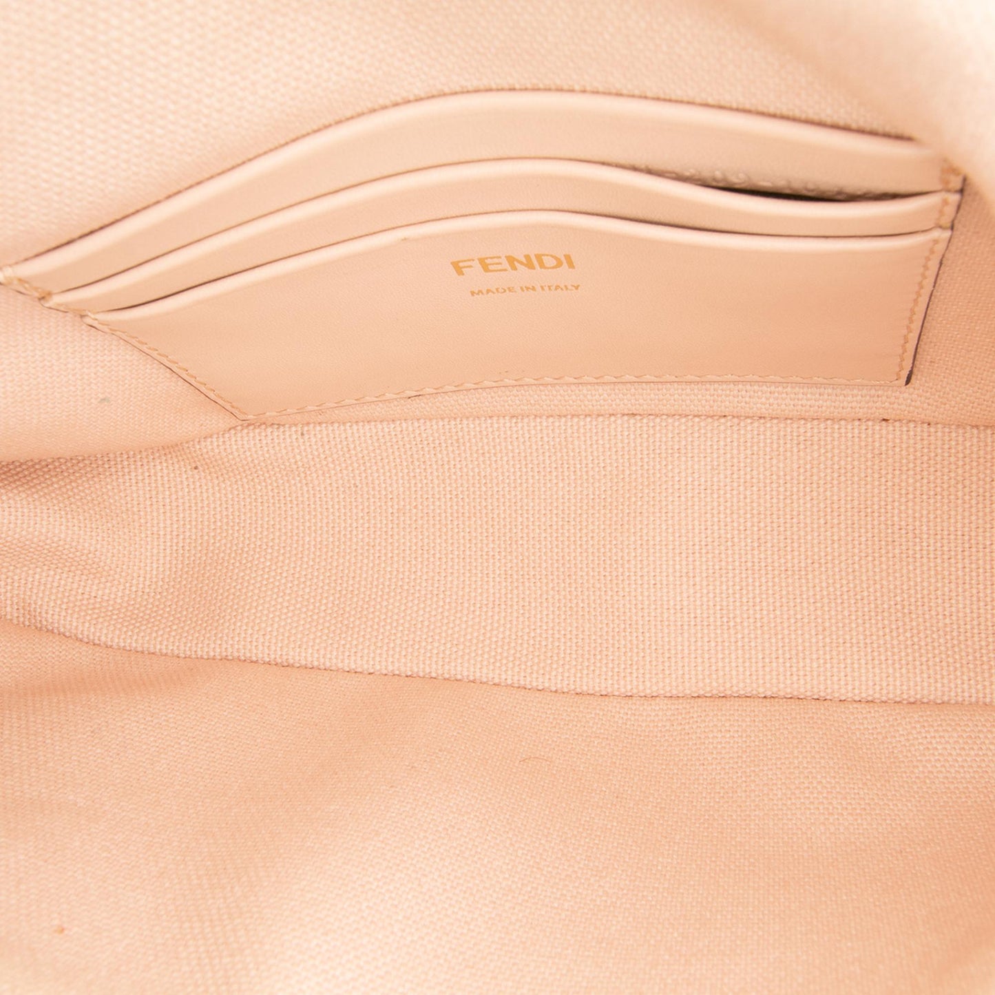 Fendi Mini Zucca Embroidered Baguette Satchel