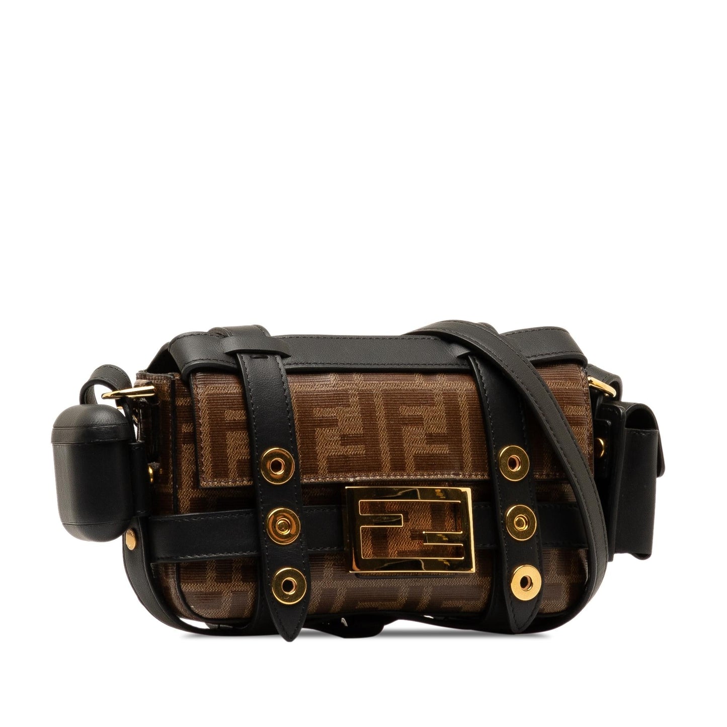 Fendi Mini Zucca Glazed Fabric Cage Baguette (jAfJja)