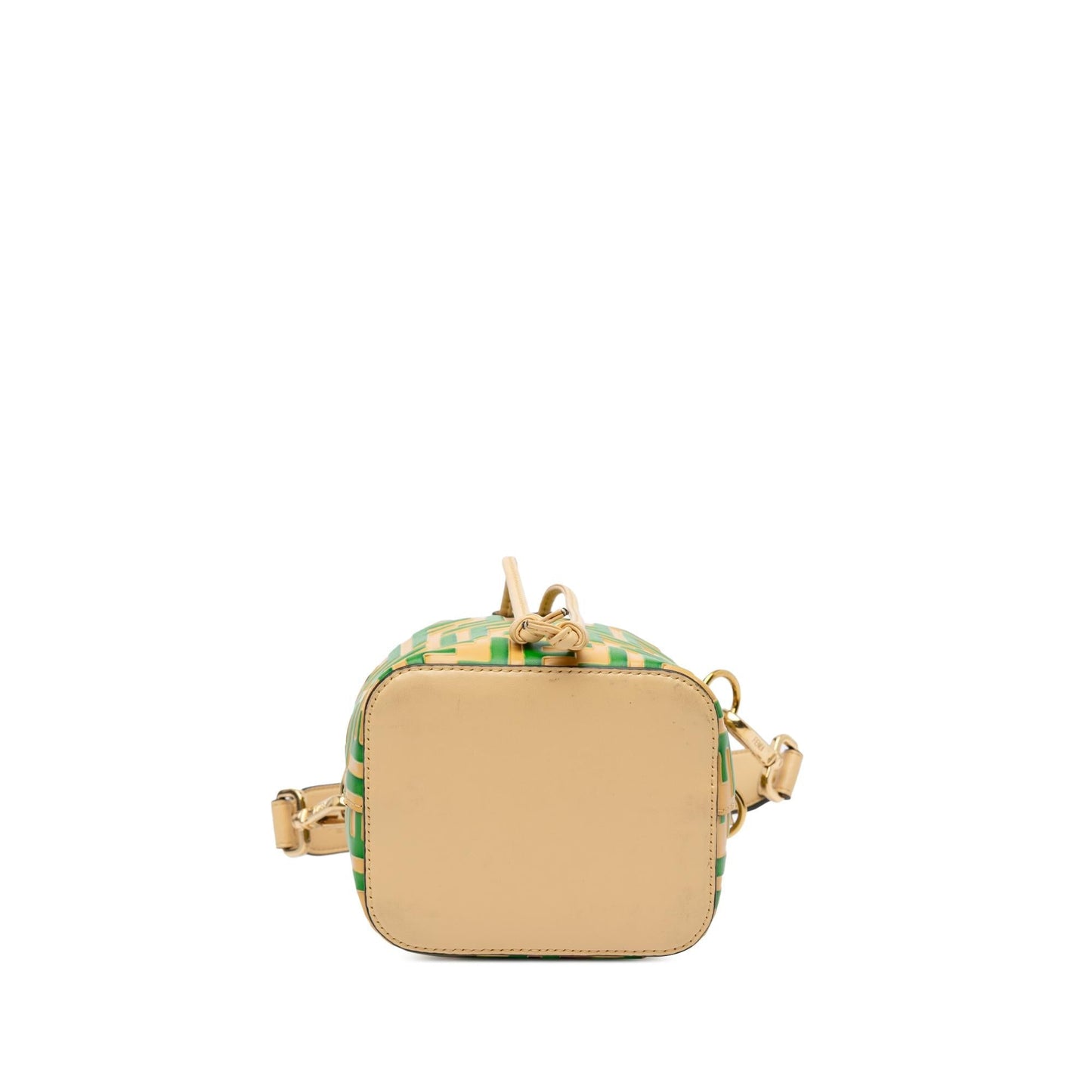 Fendi Mini Zucca Mon Tresor Embossed Leather Bucket Bag (S2s9H7)