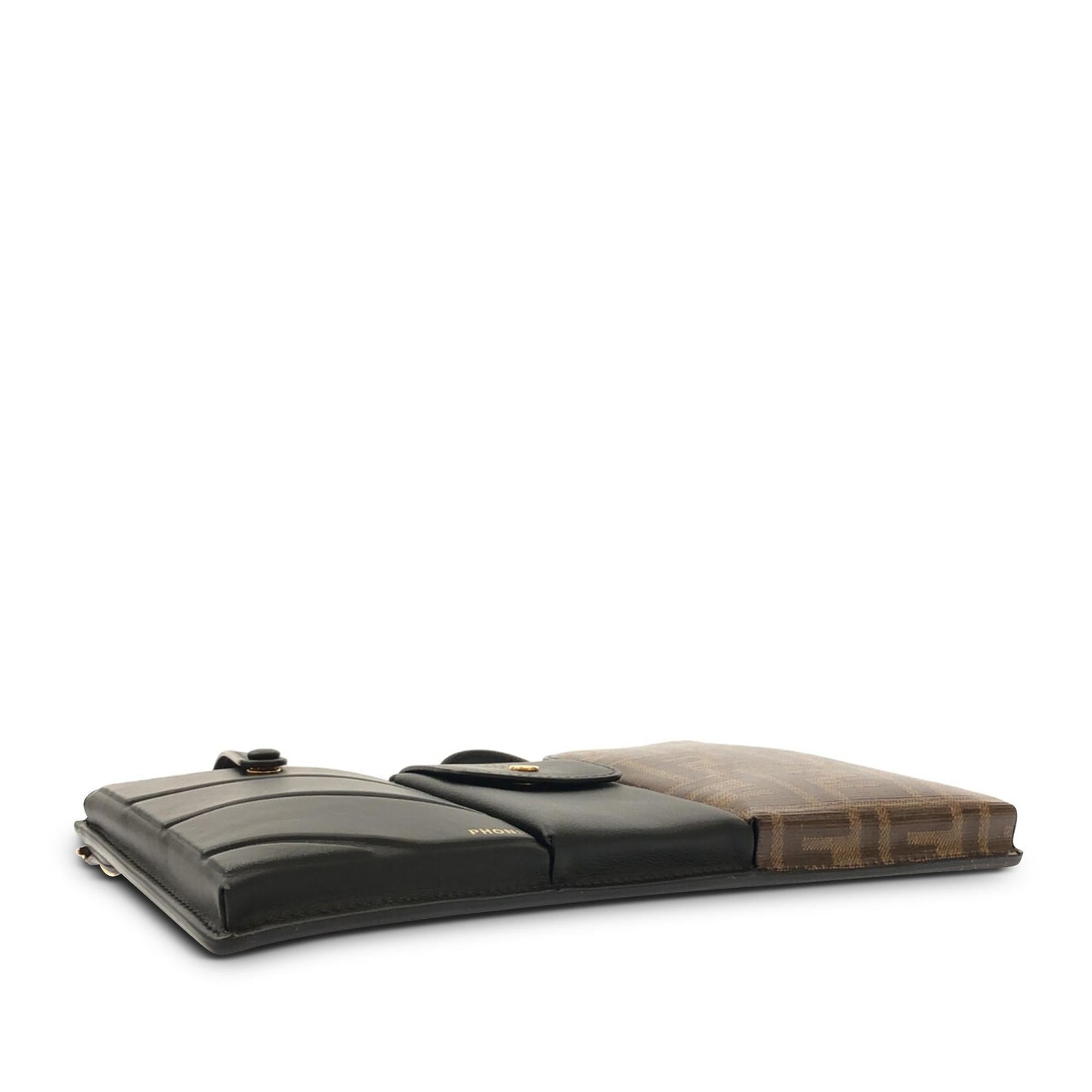 Fendi Mini Zucca and Leather 3 Pocket Crossbody (up2ClV)
