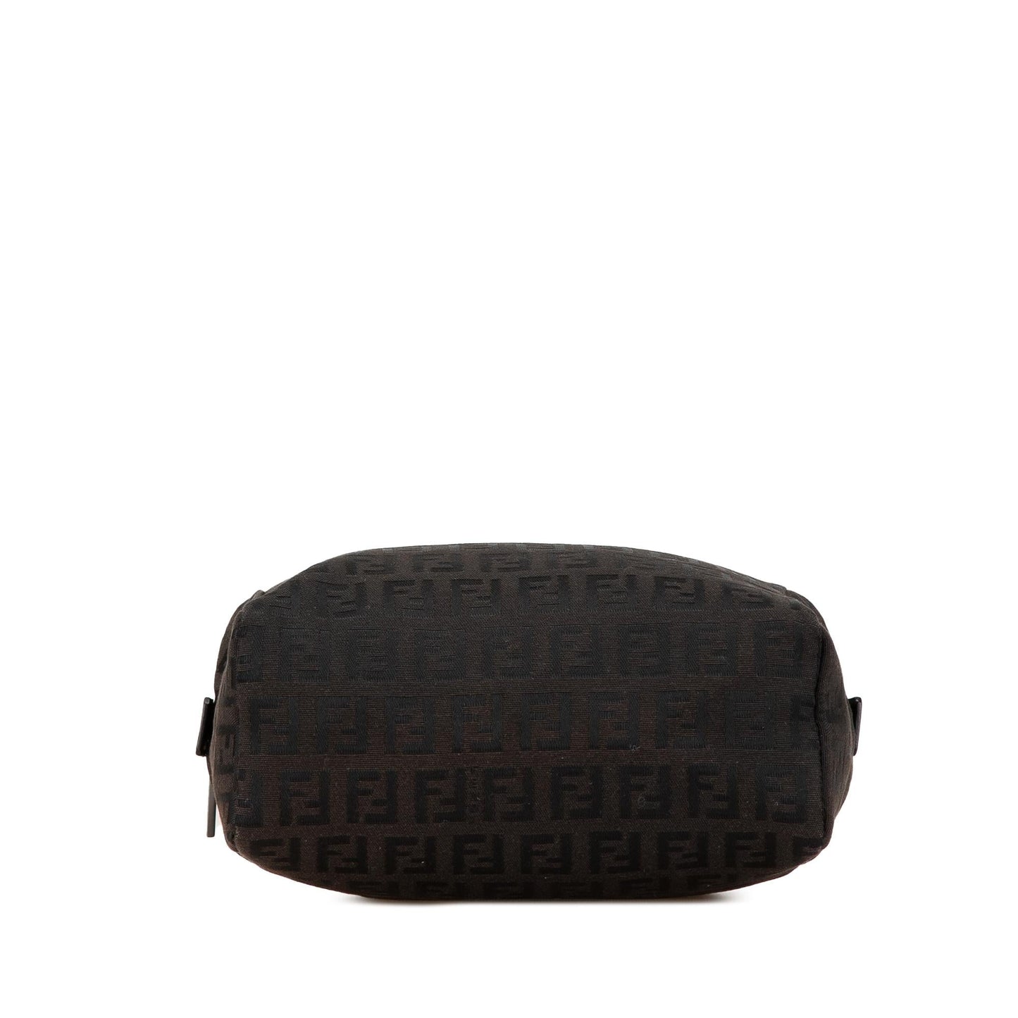 Fendi Zucca Embroidered Canvas Baguette Satchel