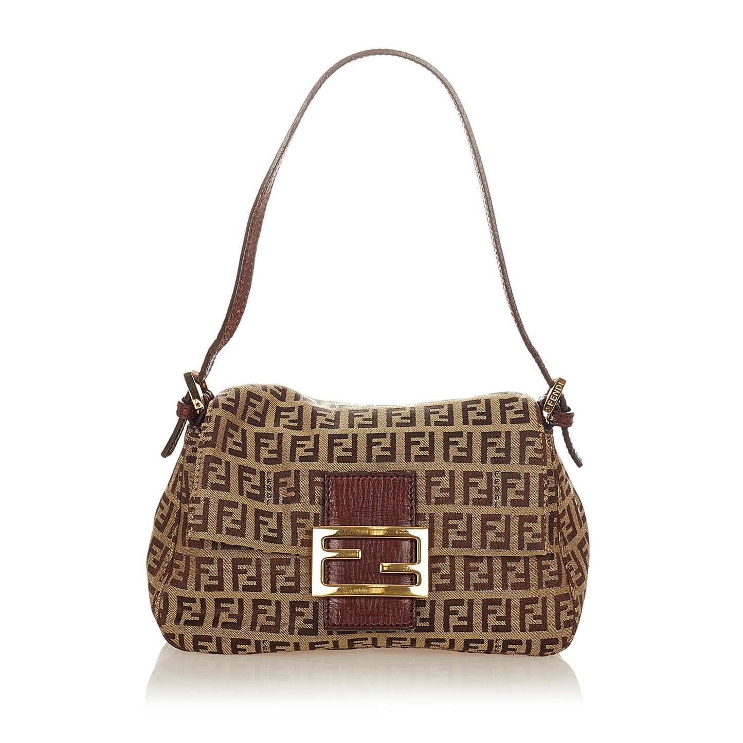 Fendi Mini Zucchino Canvas Mamma Baguette (26703)