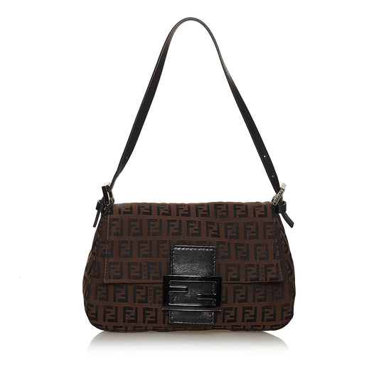 Fendi Mini Zucchino Canvas Mamma Baguette (28605)