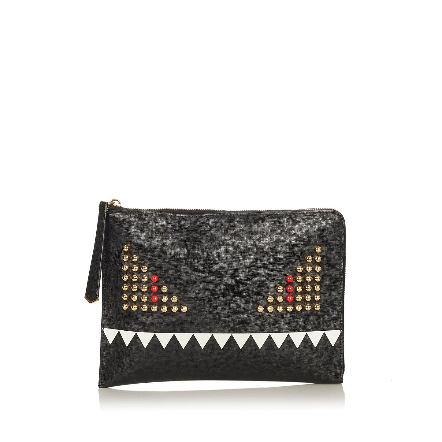 Fendi Monster Leather Clutch Bag (26144)