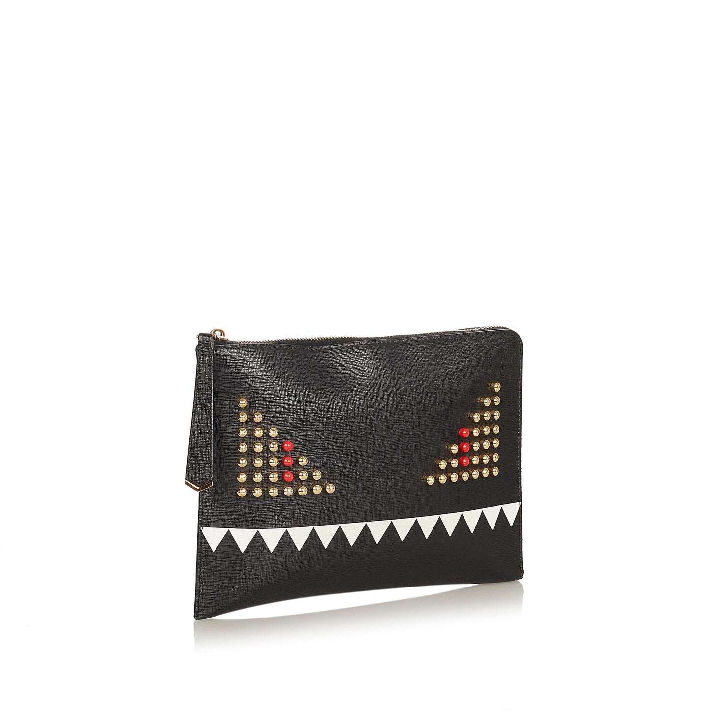 Fendi Monster Leather Clutch Bag (26144)