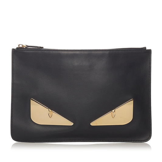 Fendi Monster Leather Clutch Bag (27468)